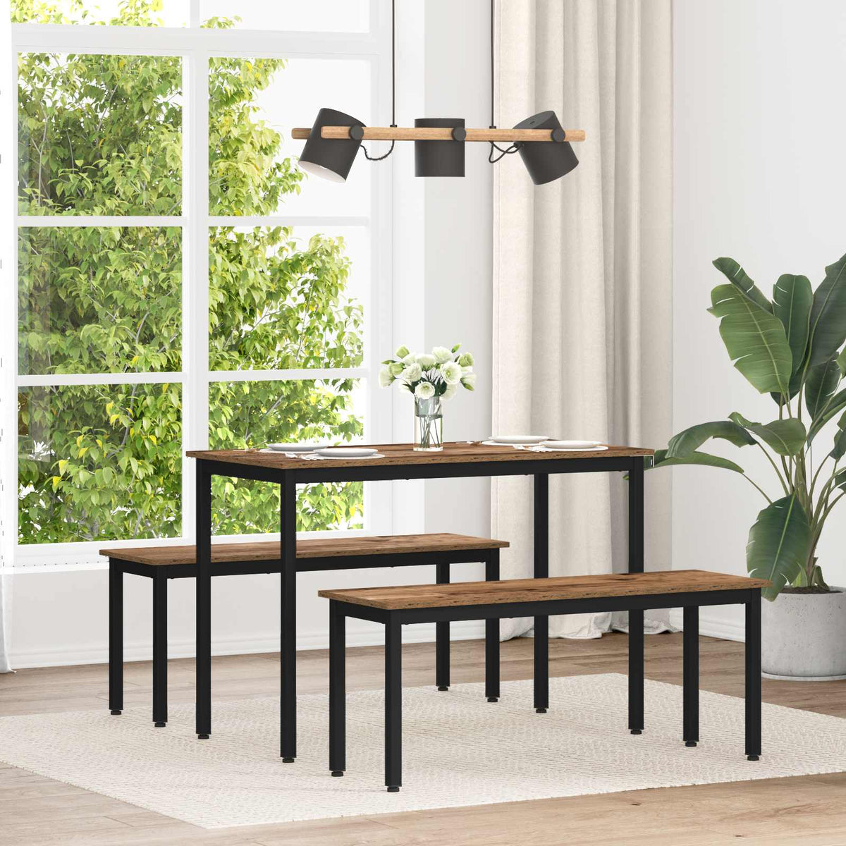 Dining Tables 110 x 55 x 75 cm Engineered Wood Old Wood