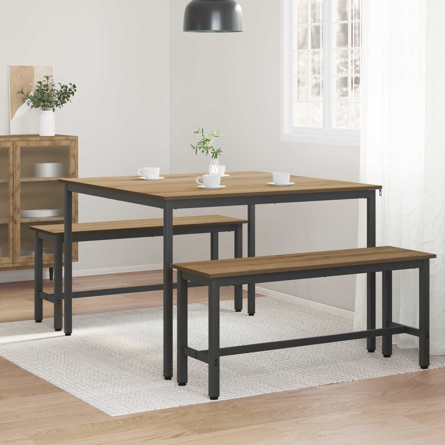 Dining Tables 110 x 110 x 75 cm Engineered Wood Artisan Oak
