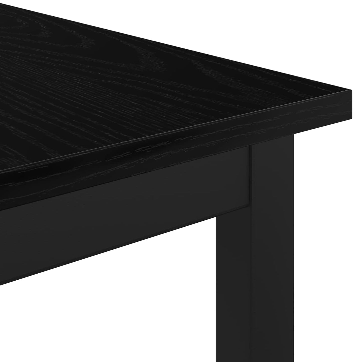 Dining Tables 140 x 80 x 75 cm Engineered Wood Black Oak