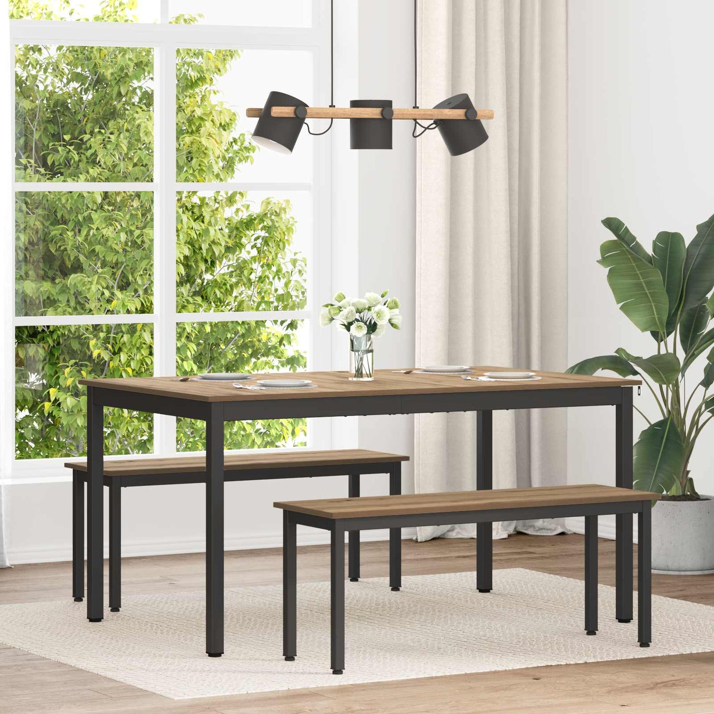 Dining Tables 150 x 78 x 75 cm METAL