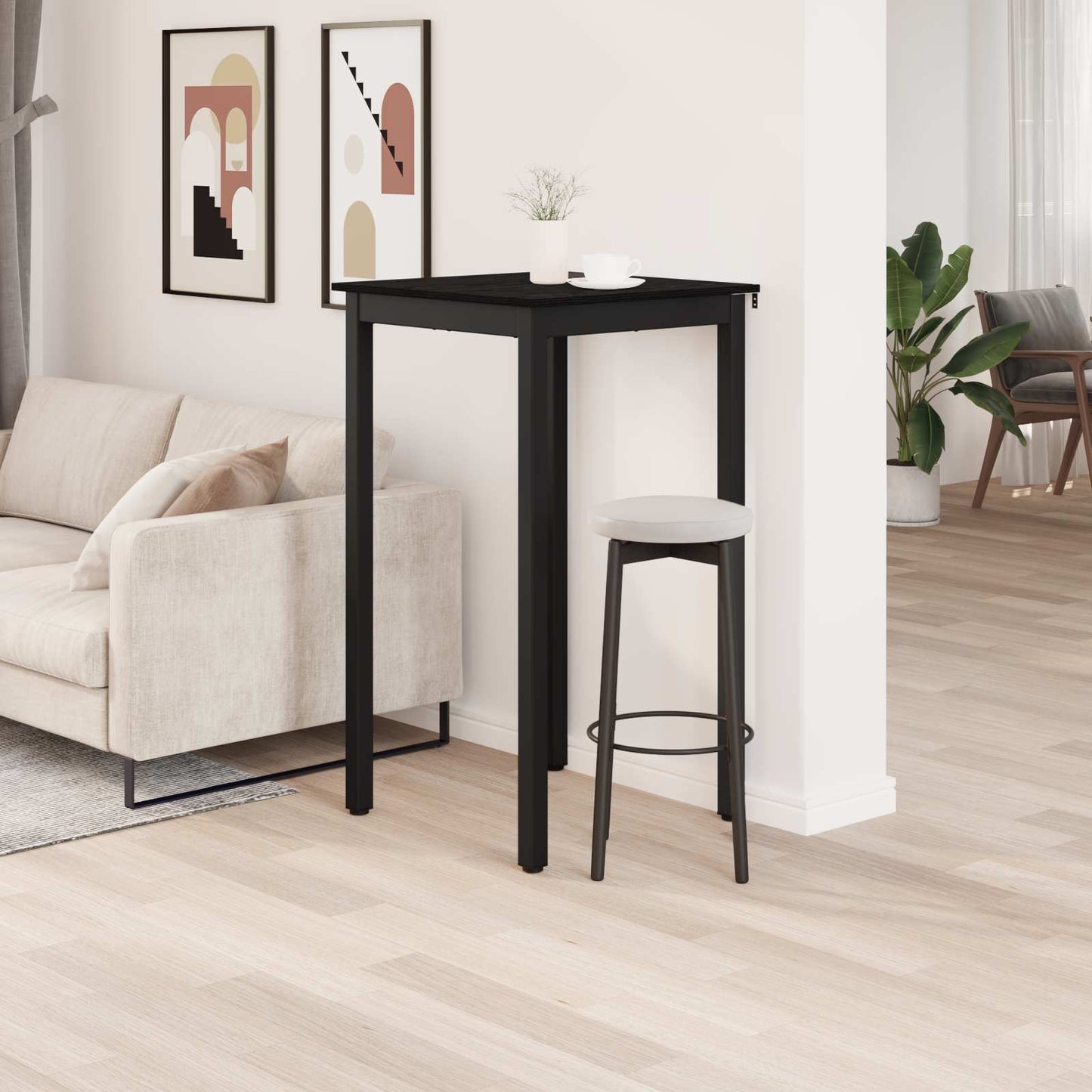 Standing Bar Table Engineered Wood