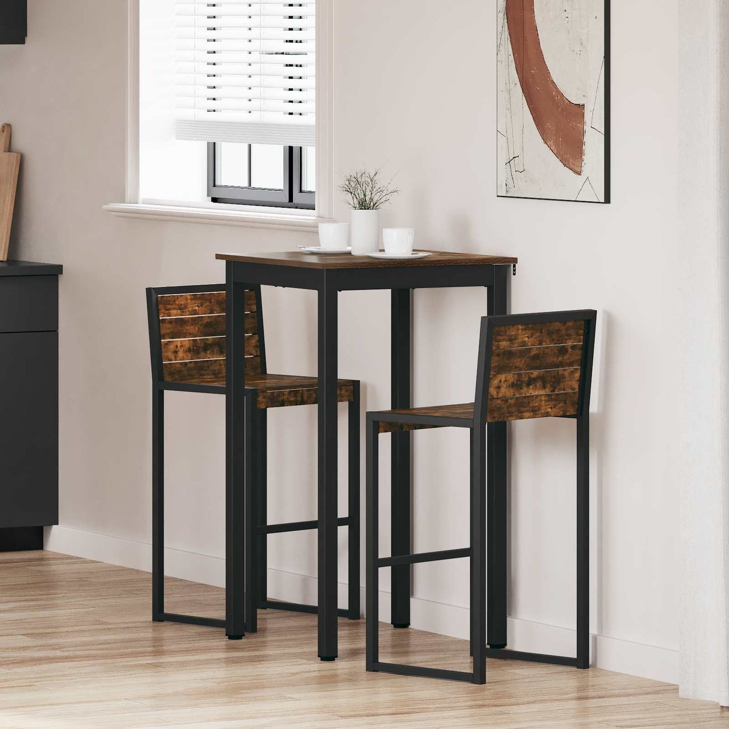 Standing Bar Table Engineered Wood