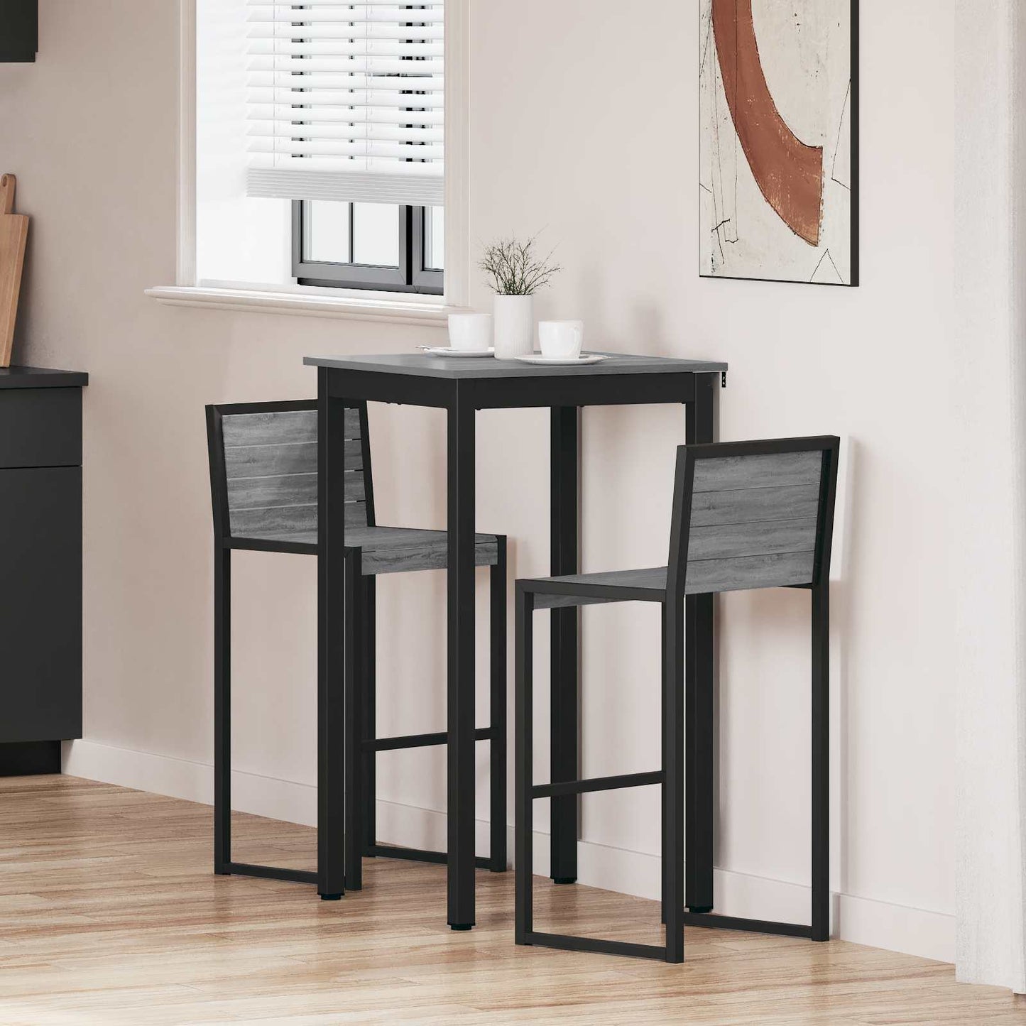 Standing Bar Table Engineered Wood