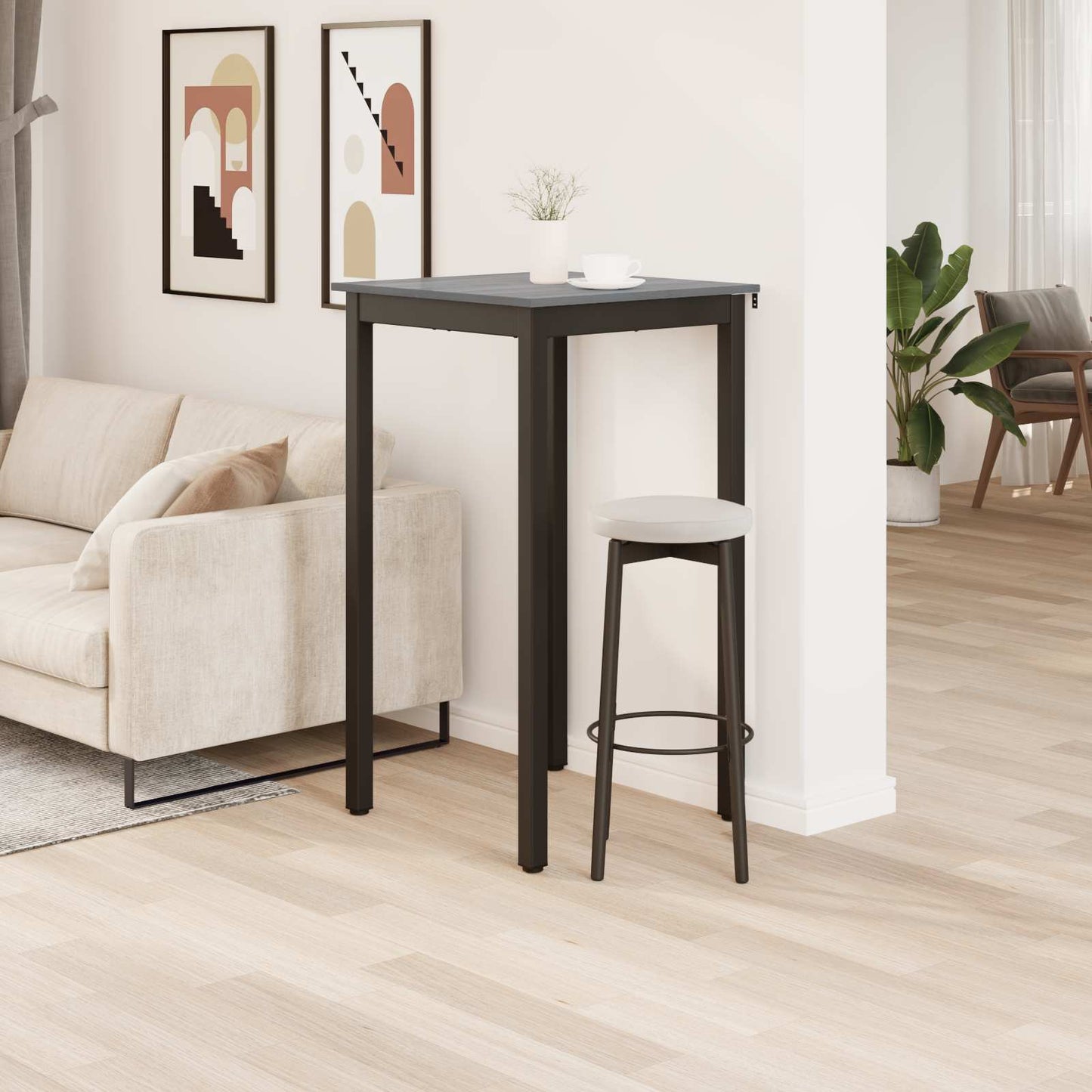 Standing Bar Table Engineered Wood