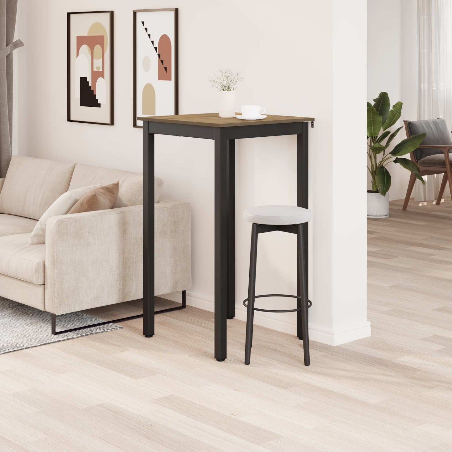Standing Bar Table Engineered Wood