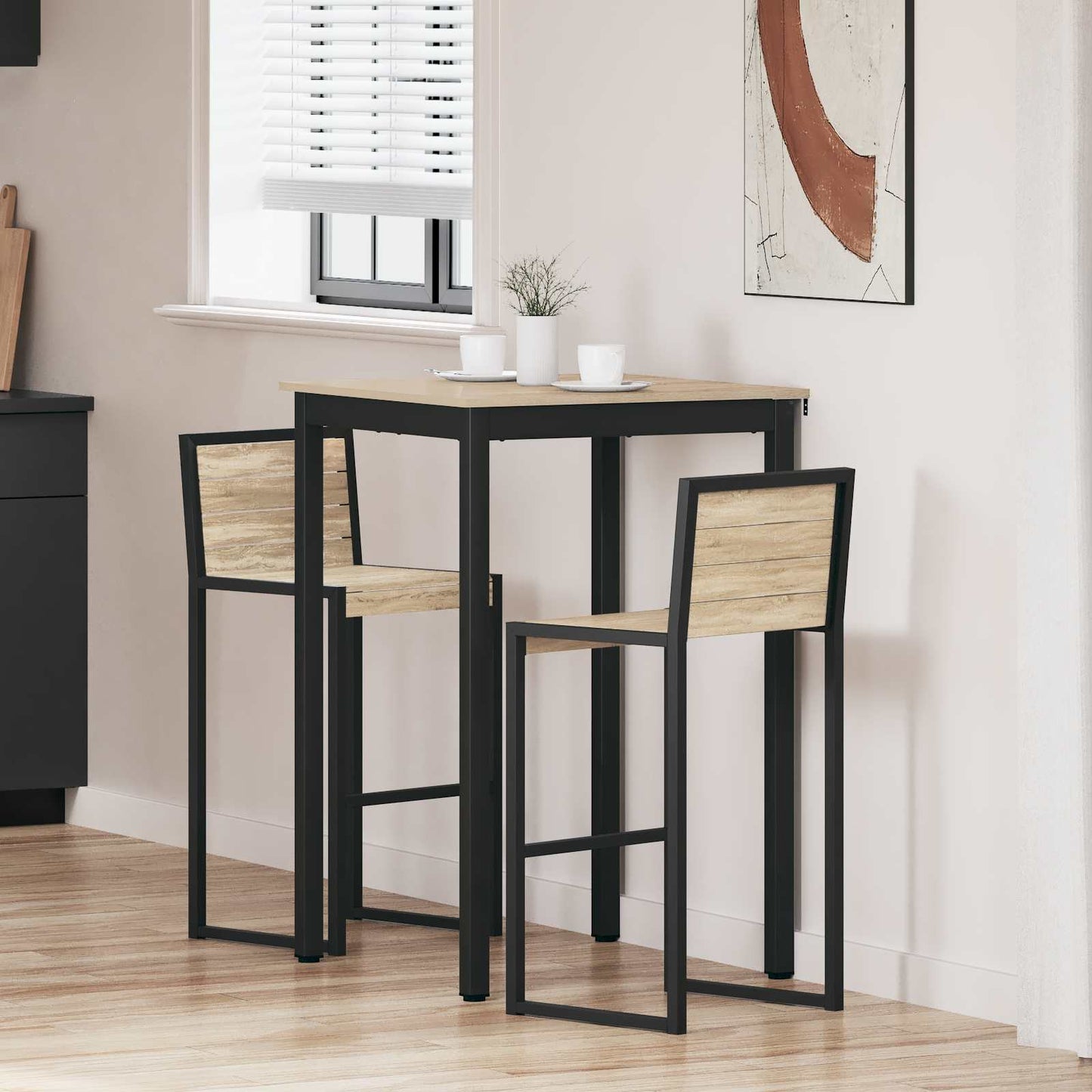 Standing Bar Table Engineered Wood