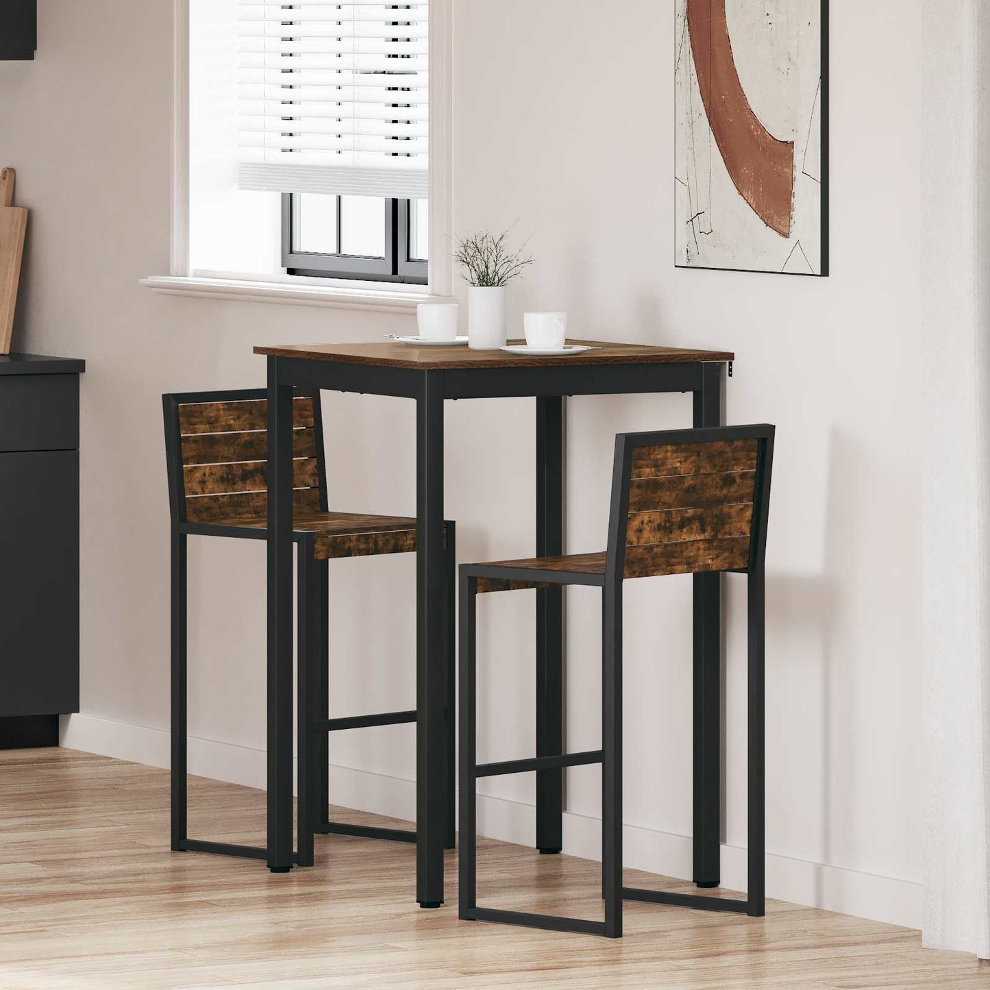 Standing Bar Table Engineered Wood