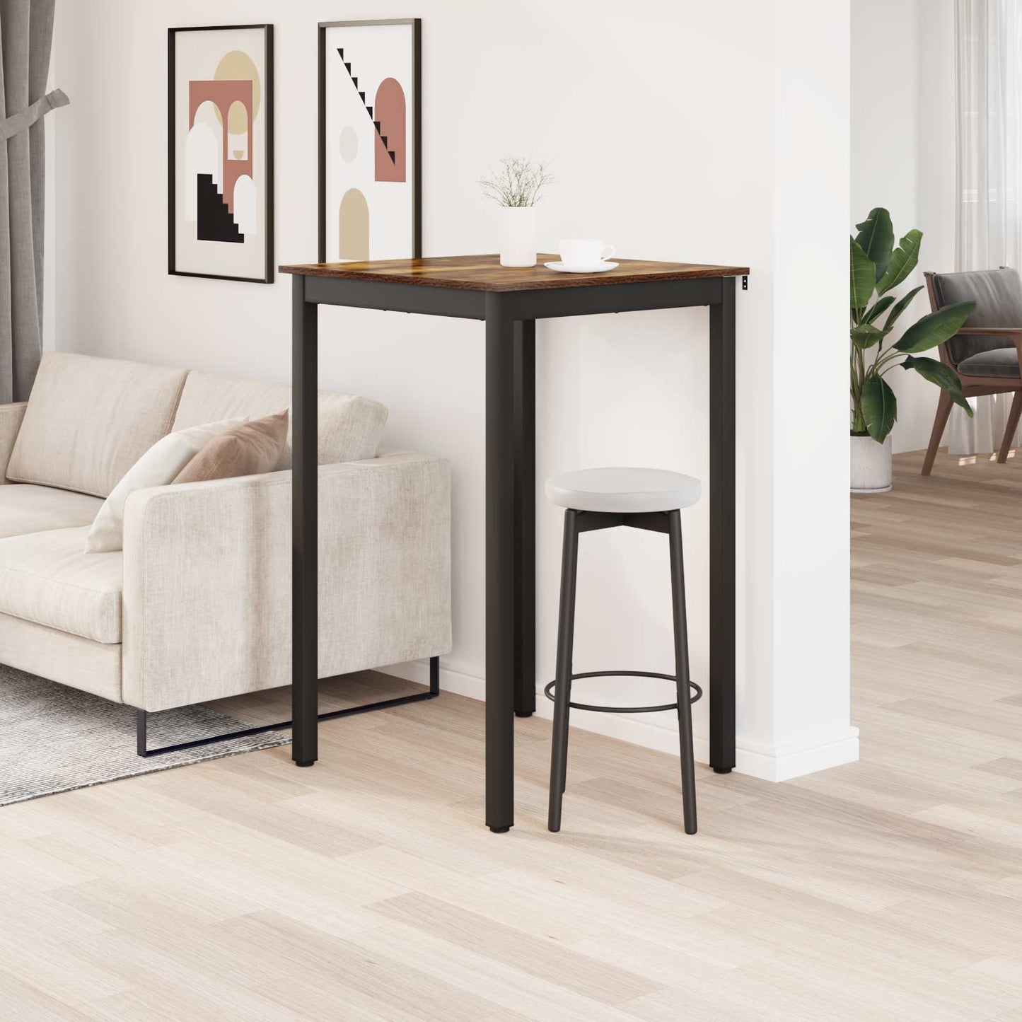 Standing Bar Table Engineered Wood