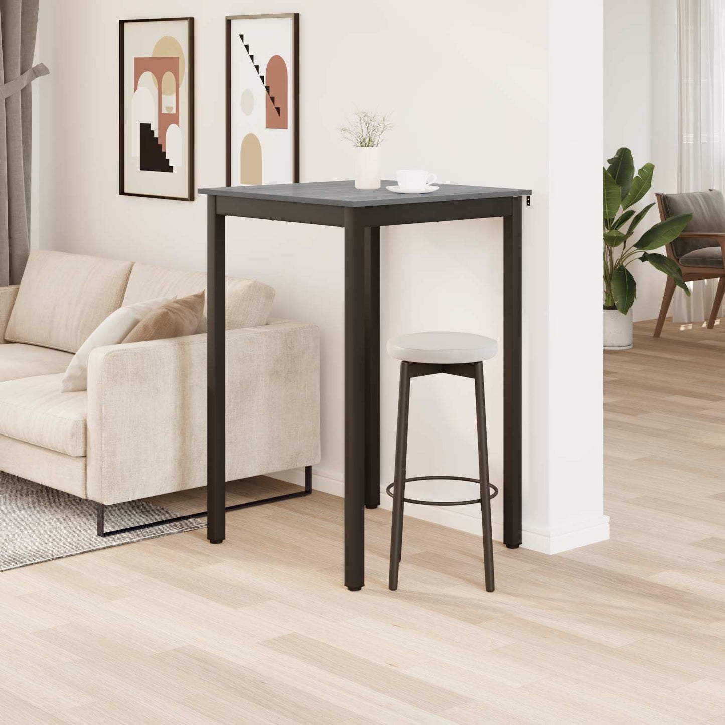 Standing Bar Table Engineered Wood