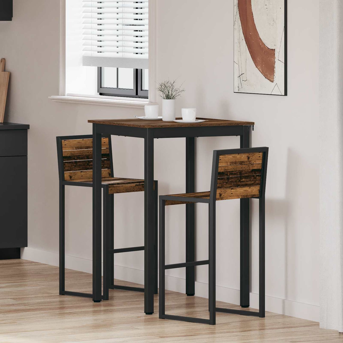 Standing Bar Table Engineered Wood