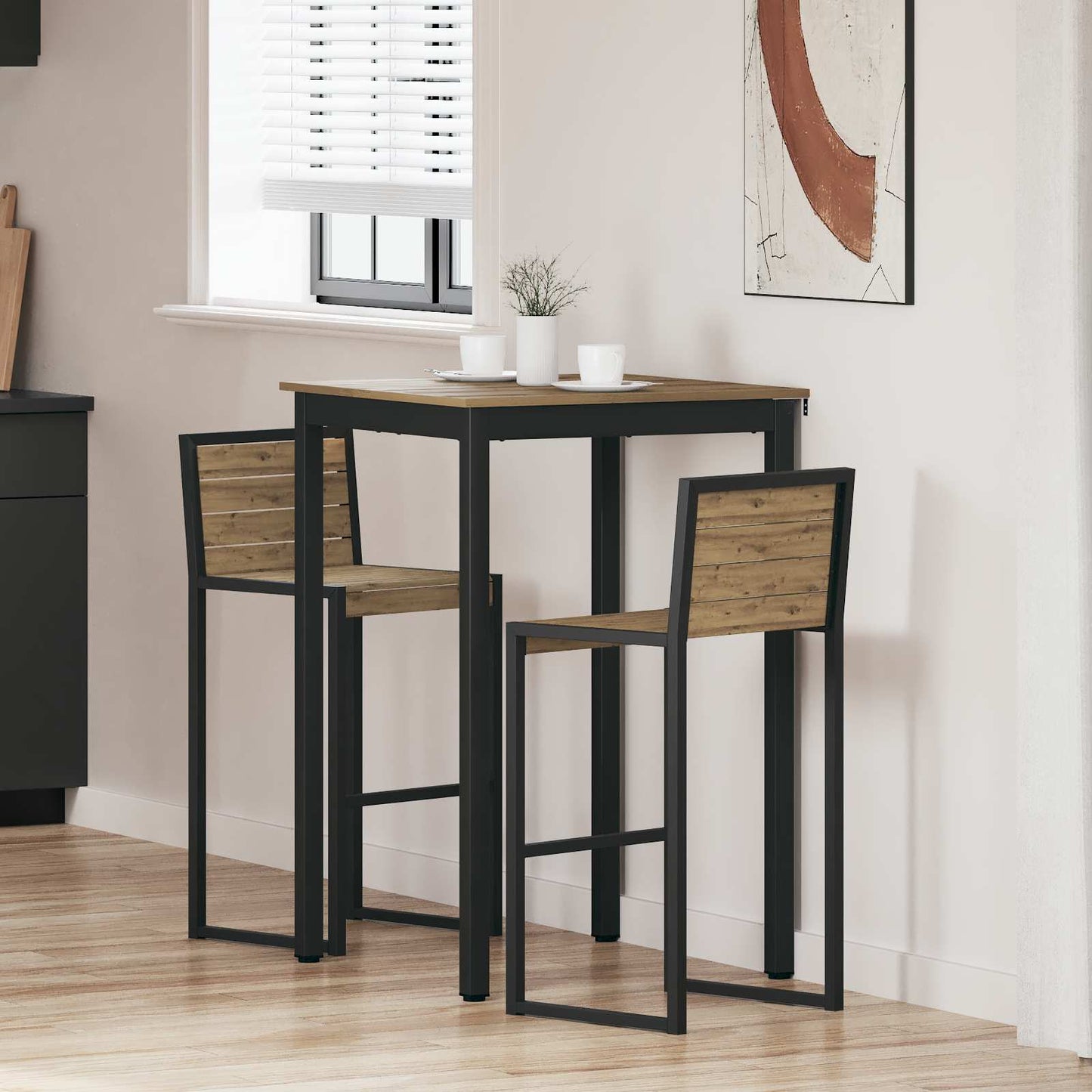 Standing Bar Table Engineered Wood
