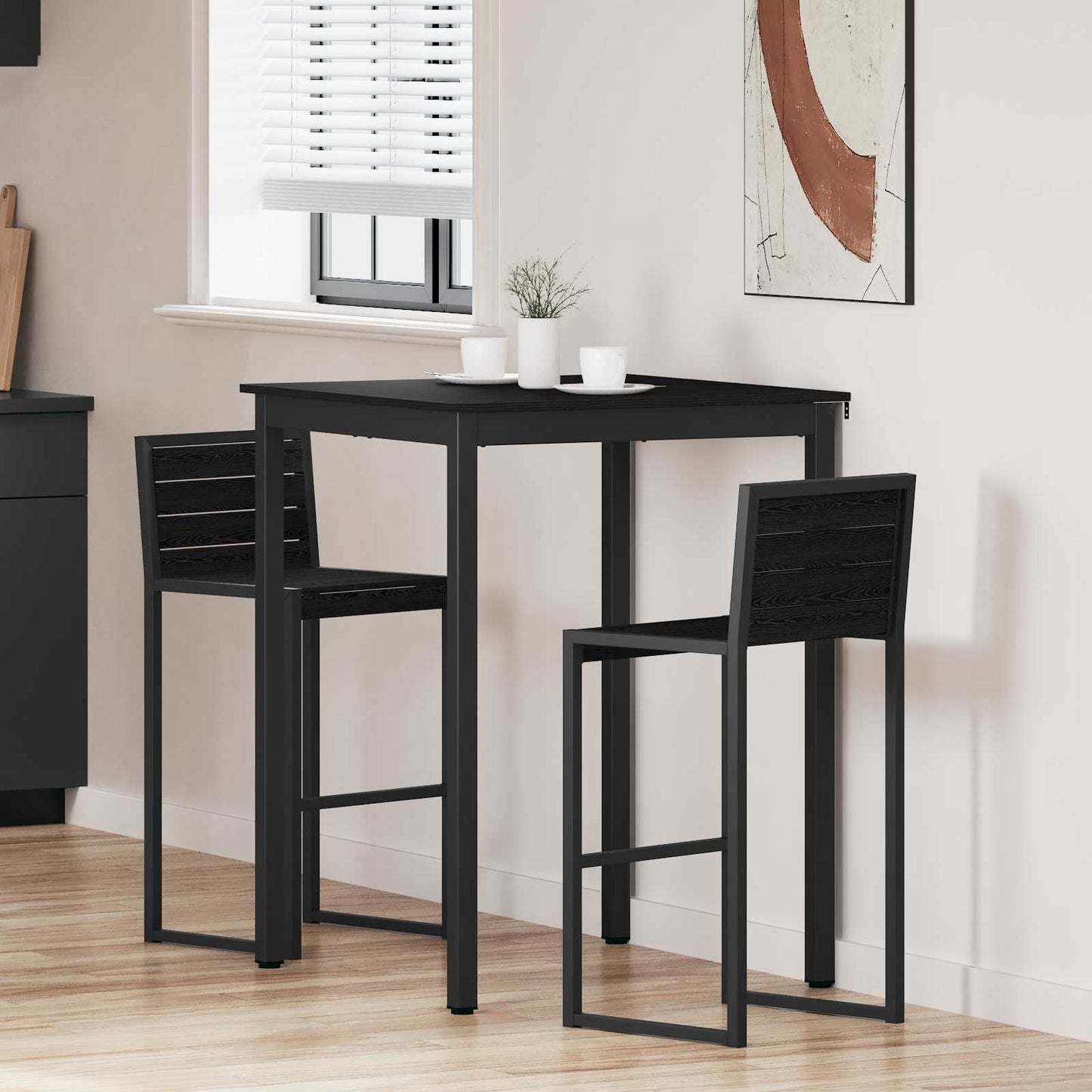 Standing Bar Table Engineered Wood