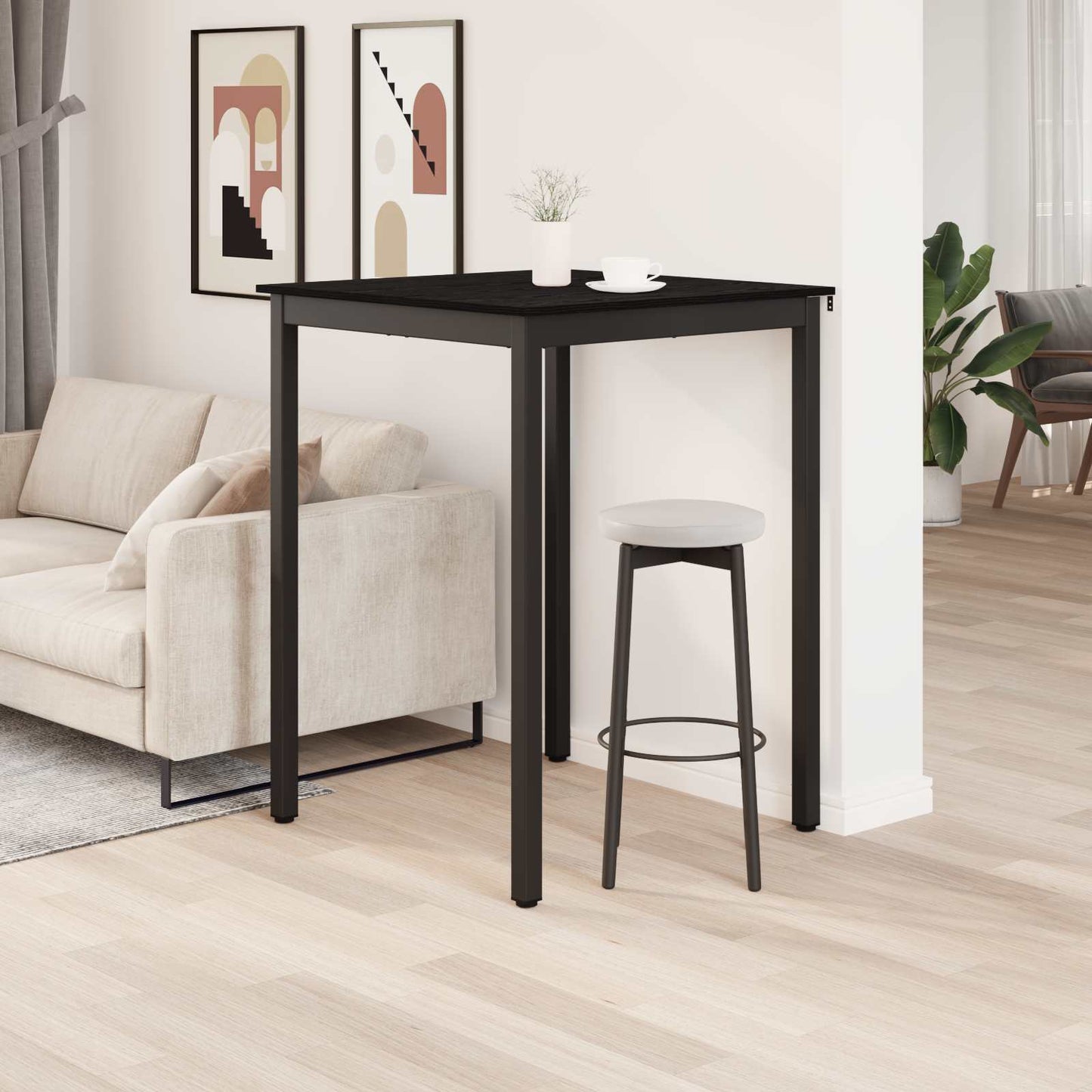 Standing Bar Table Engineered Wood