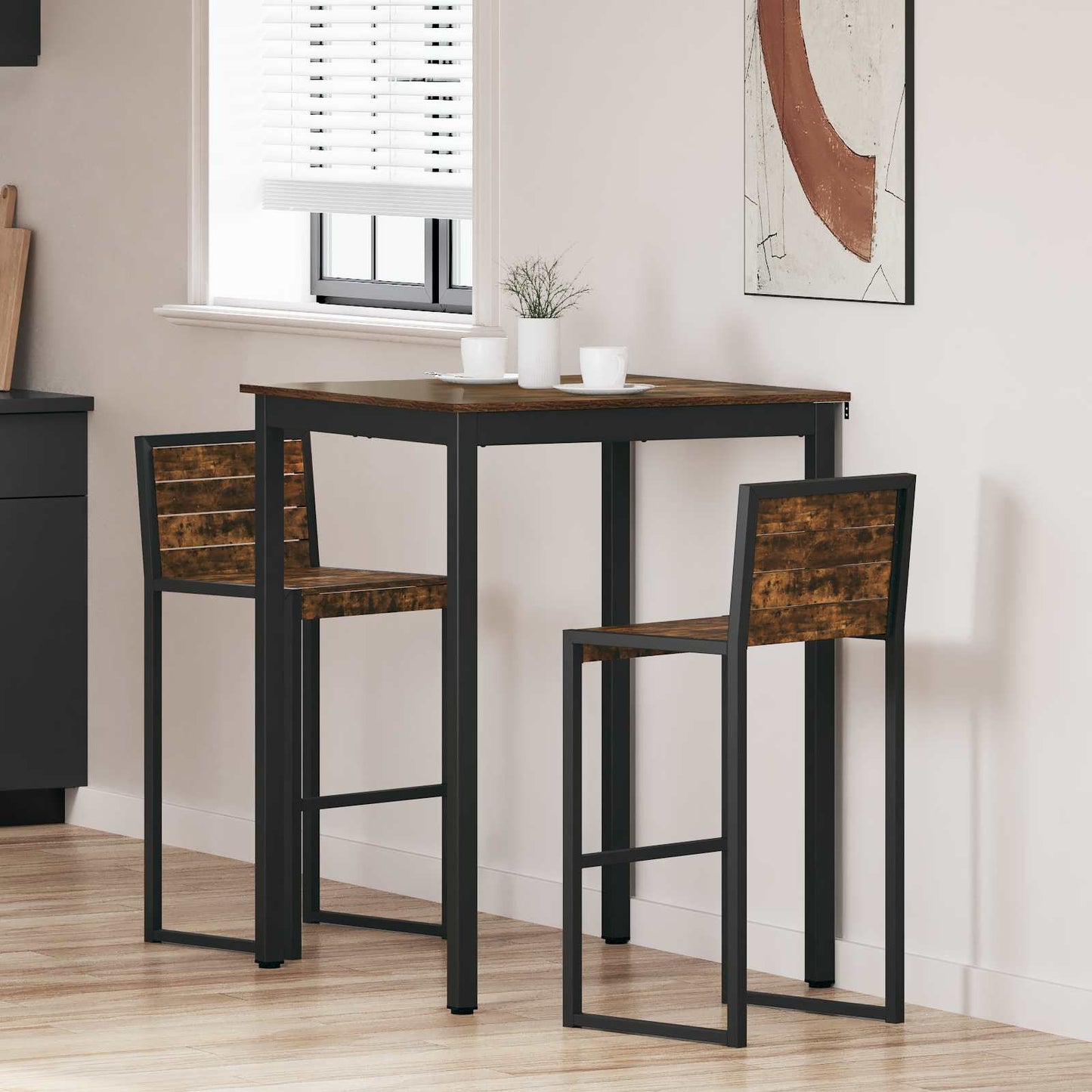 Standing Bar Table Engineered Wood