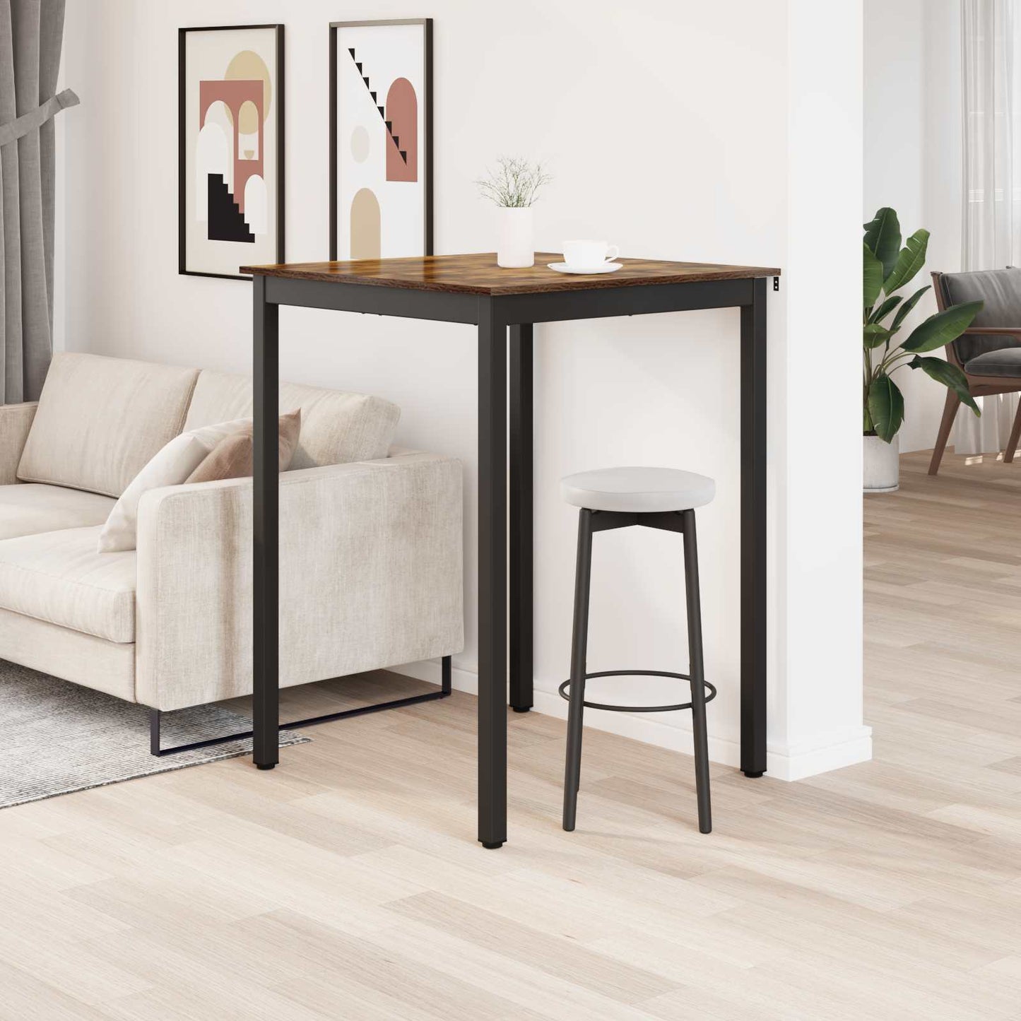 Standing Bar Table Engineered Wood