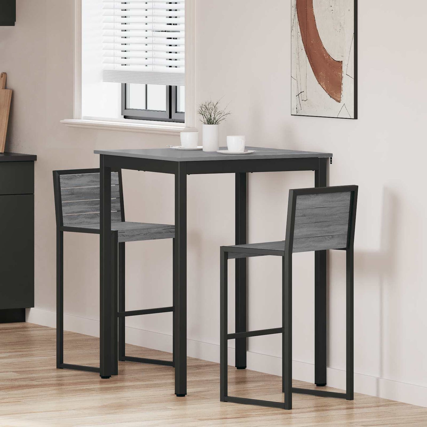 Standing Bar Table Engineered Wood