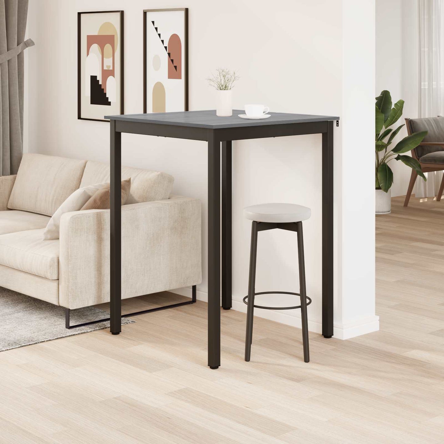 Standing Bar Table Engineered Wood