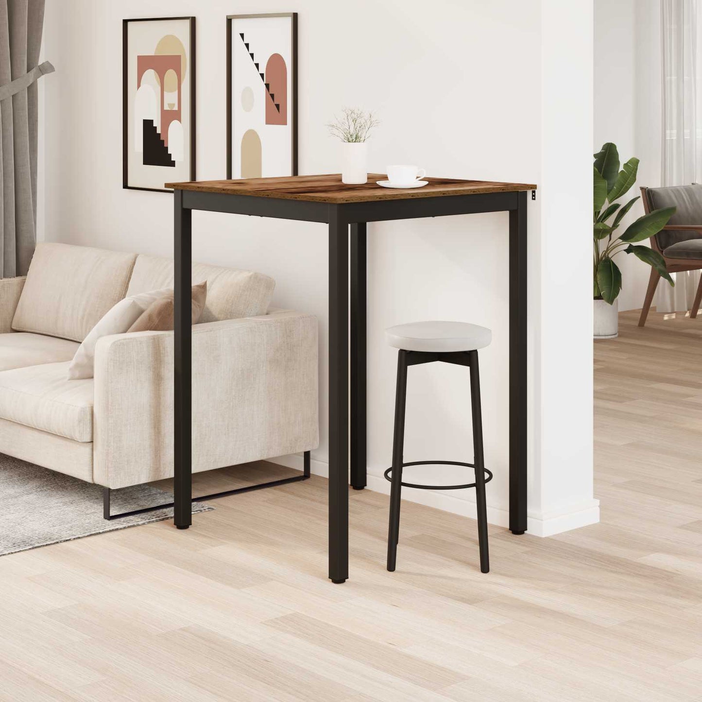 Standing Bar Table Engineered Wood