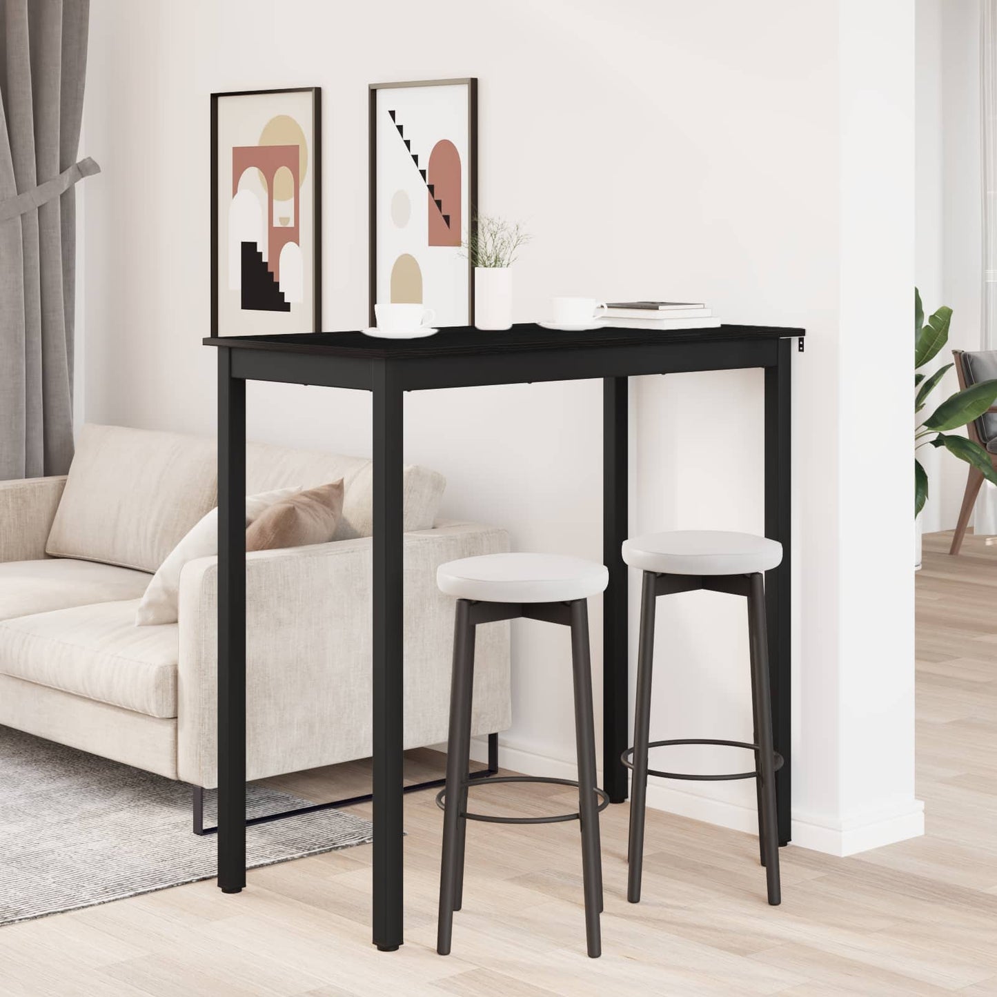 Standing Bar Table Engineered Wood