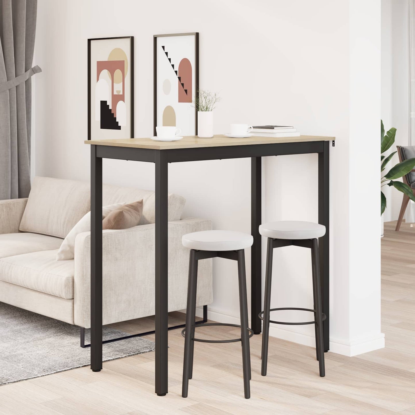 Standing Bar Table Engineered Wood