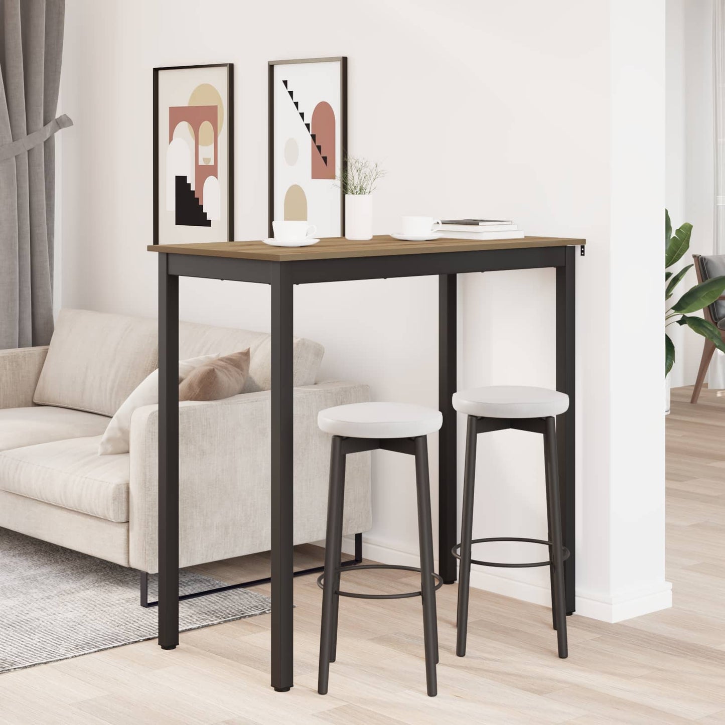 Standing Bar Table Engineered Wood