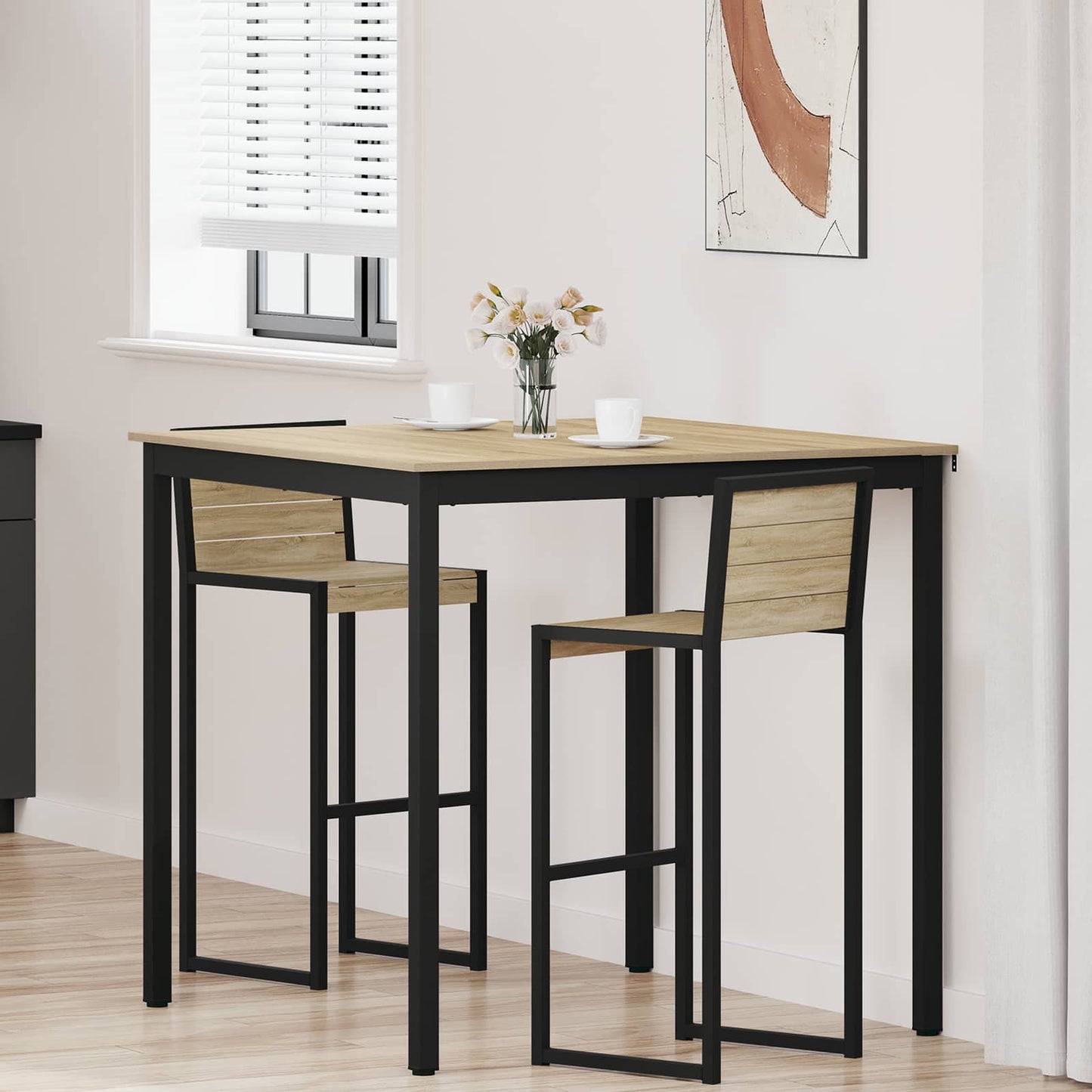 Standing Bar Table Engineered Wood