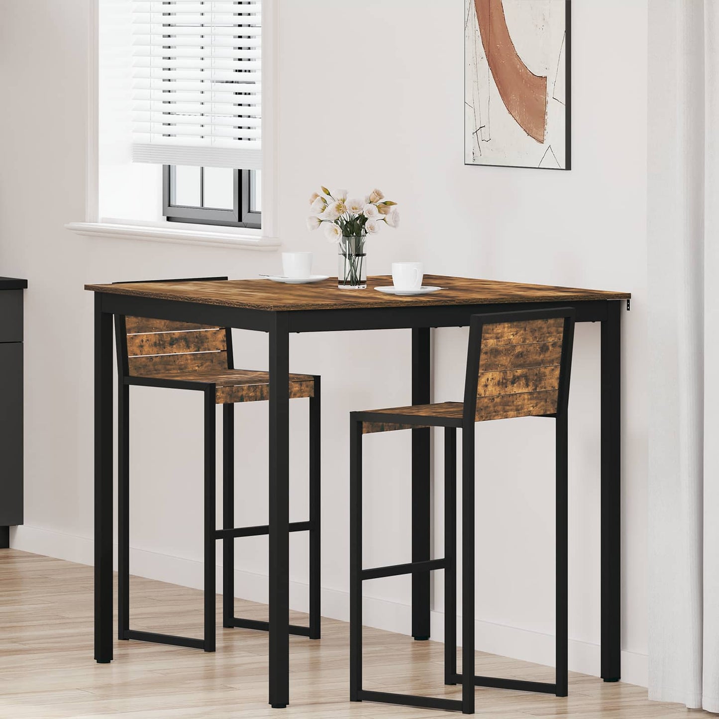 Standing Bar Table Engineered Wood
