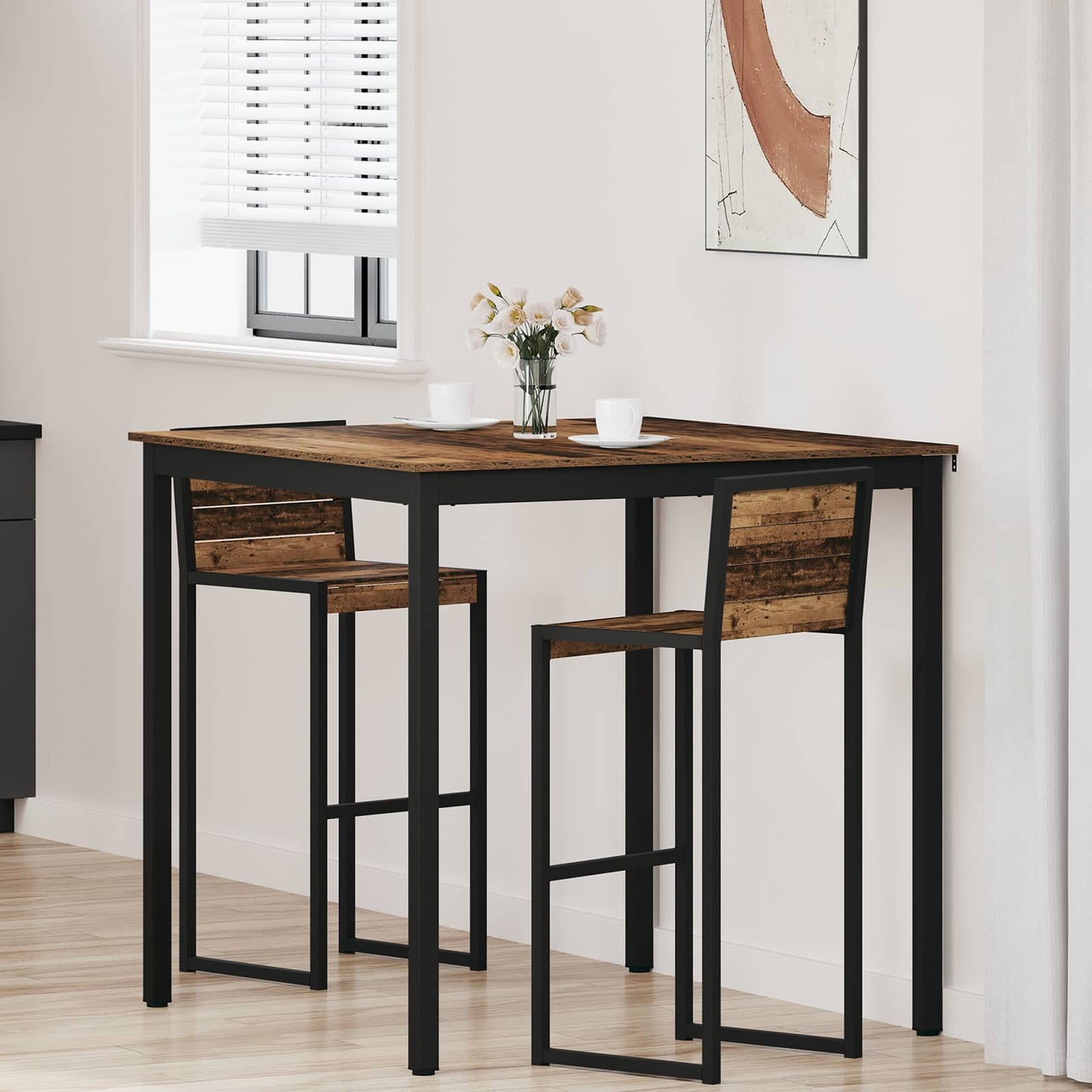 Standing Bar Table Engineered Wood