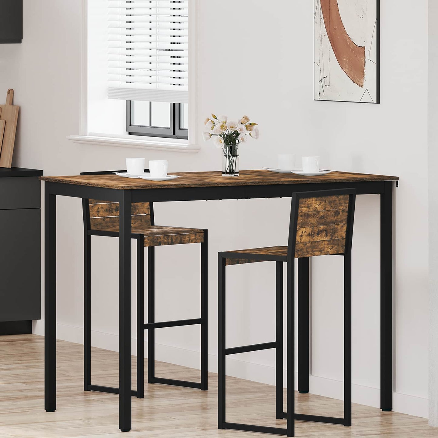 Standing Bar Table Engineered Wood