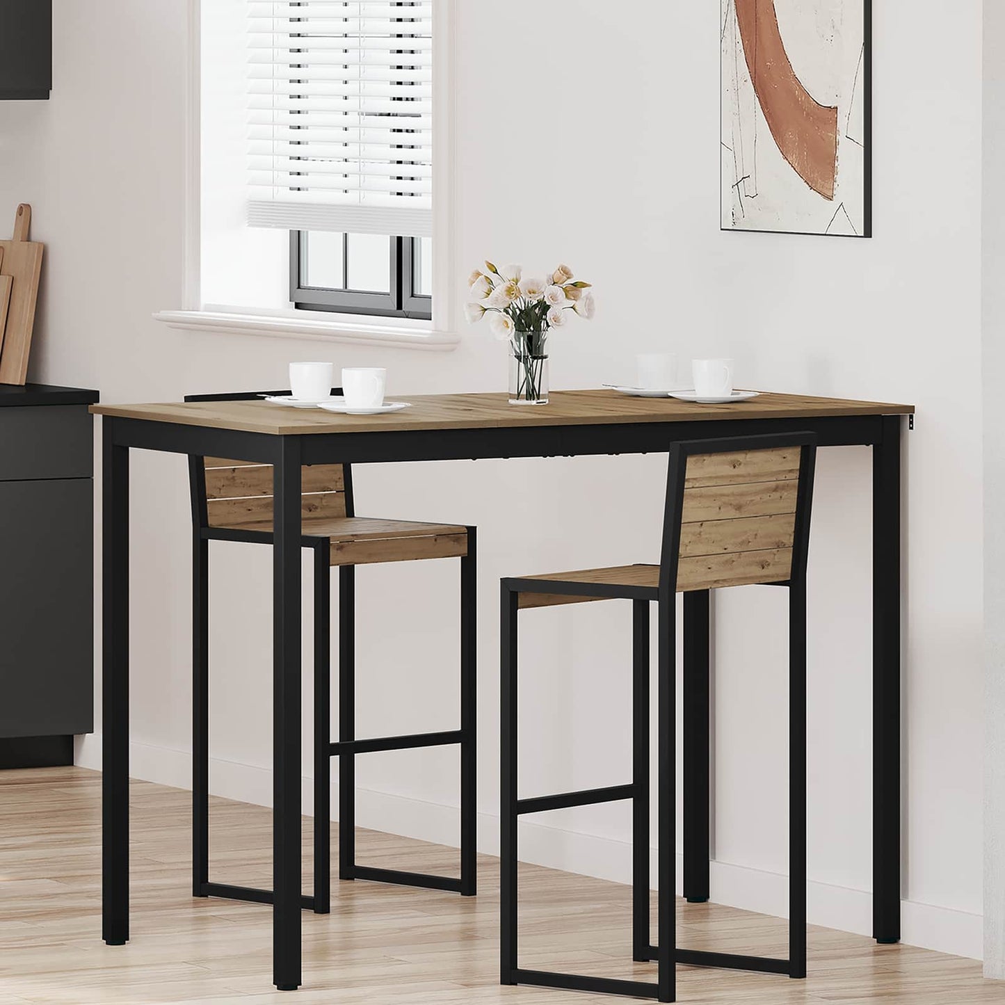 Standing Bar Table Engineered Wood