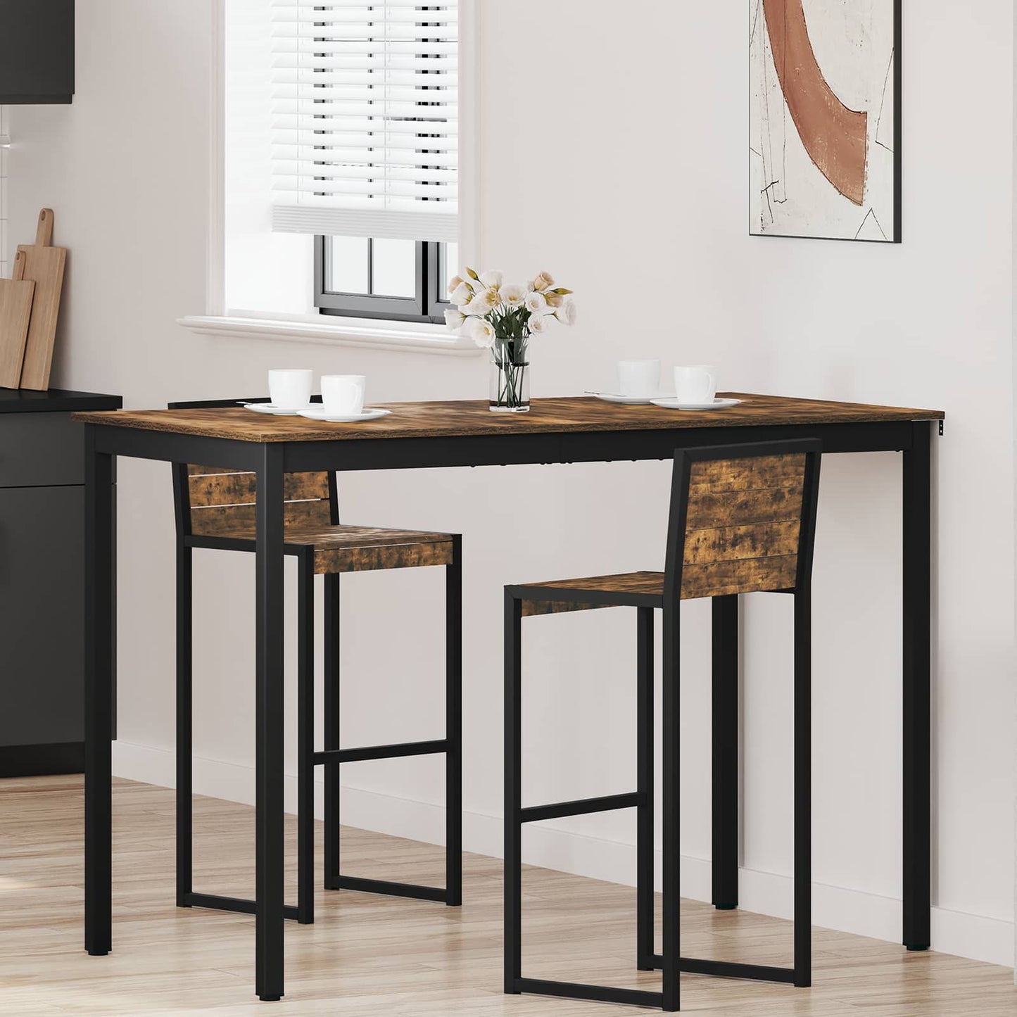 Standing Bar Table Engineered Wood