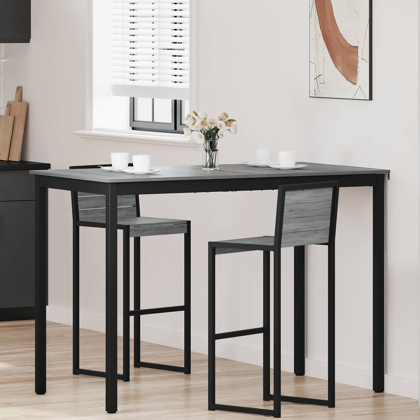 Standing Bar Table Engineered Wood