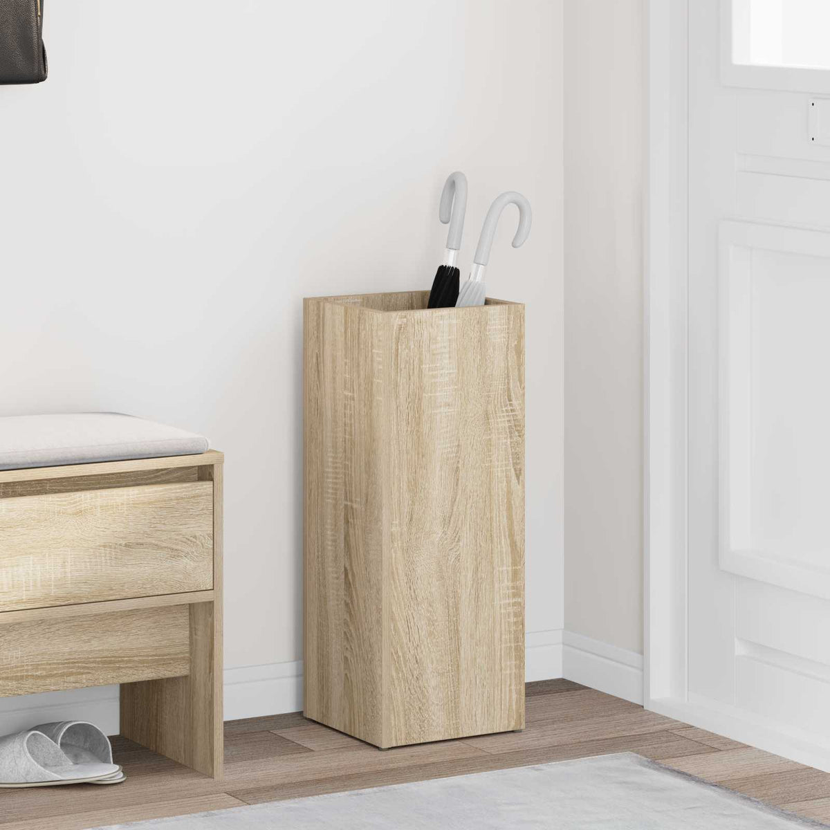 Umbrella Stand Sonoma Oak 25 x 24.5 x 64 cm Engineered Wood