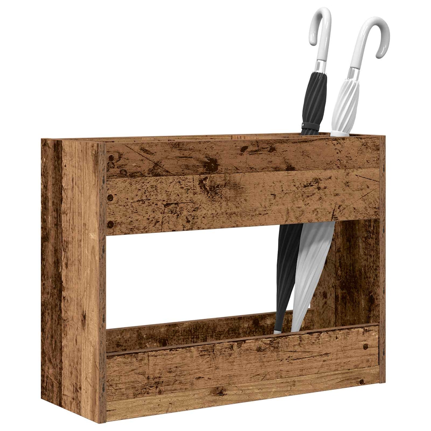 Umbrella Stand Old Wood 65 x 24 x 50 cm Engineered Wood