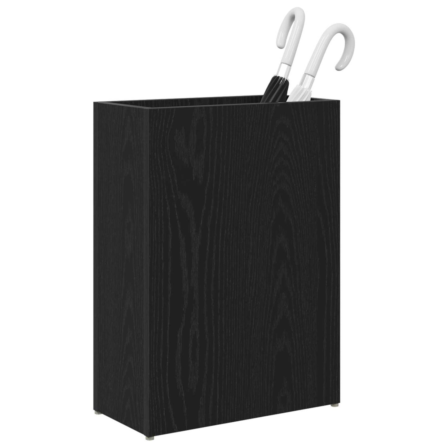 Umbrella Stand Black Oak 40 x 20 x 55.5 cm Engineered Wood