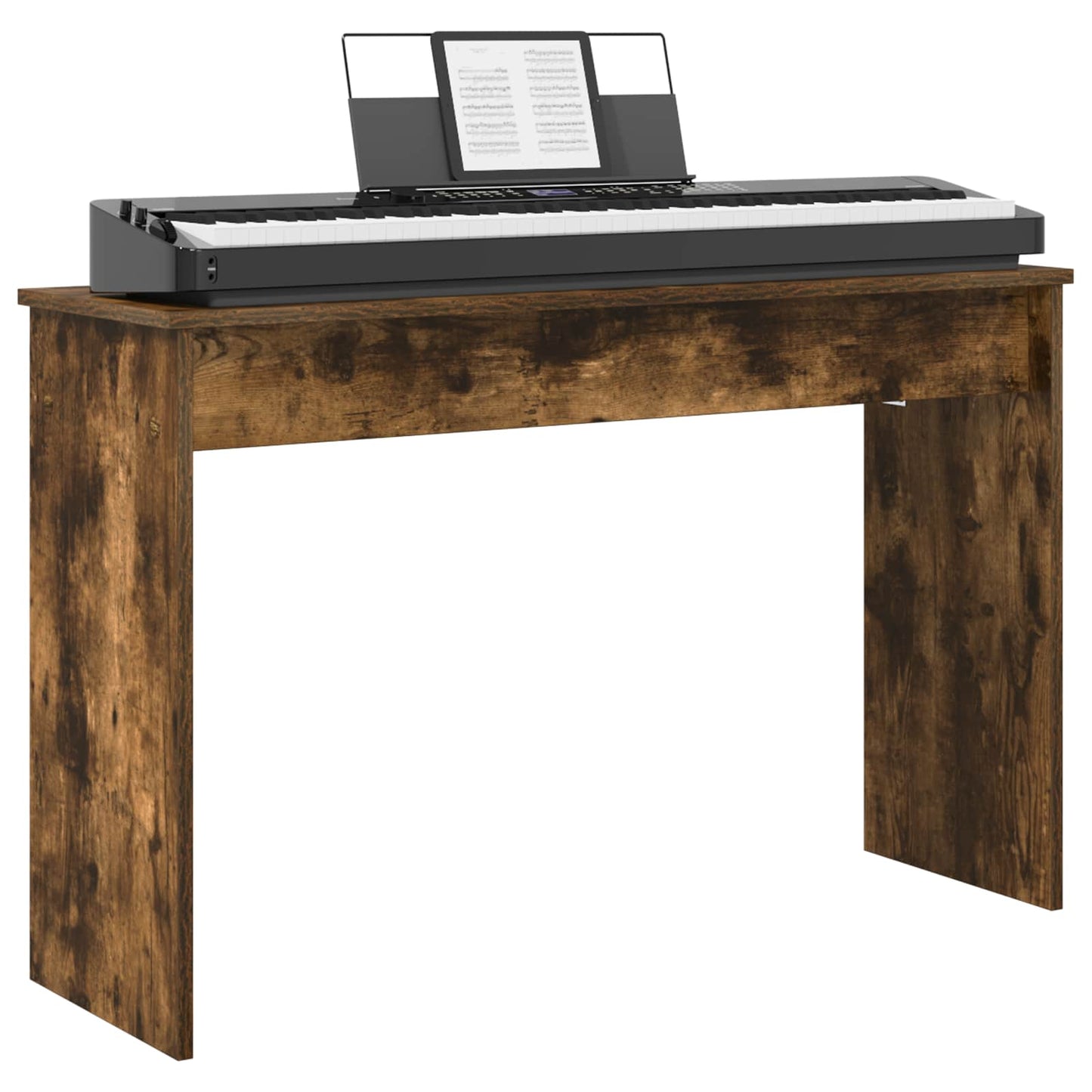 Keyboard Stand Smoked Oak 100 x 32 x 64 cm Engineered Wood