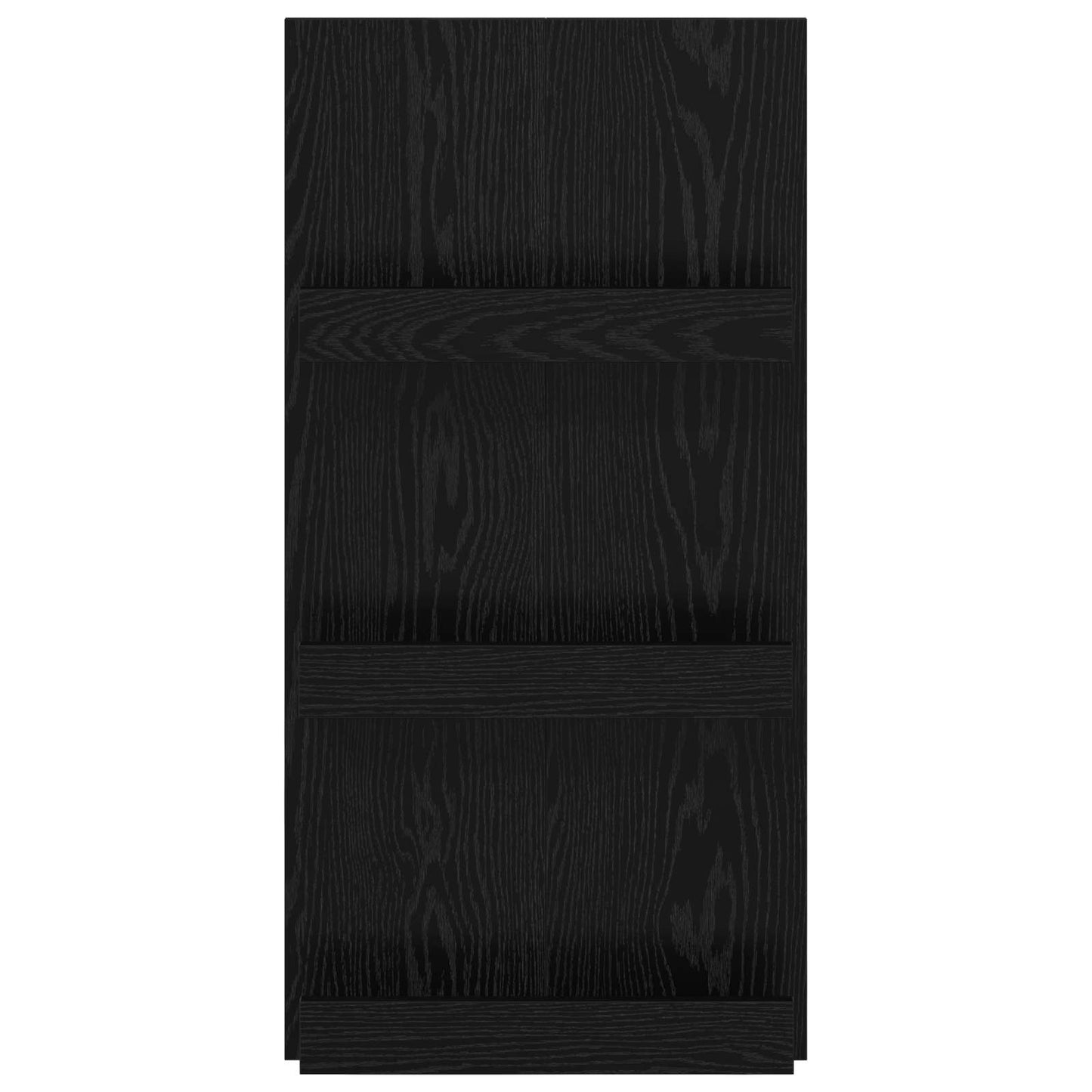 Magazine Rack Black Oak 51 x 11 x 102 cm Engineered Wood