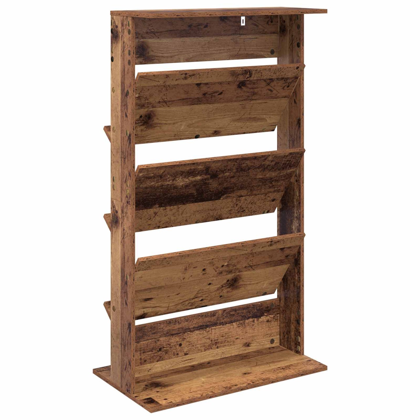 Magazine Rack Old Wood 70 x 41 x 126 cm Engineered Wood