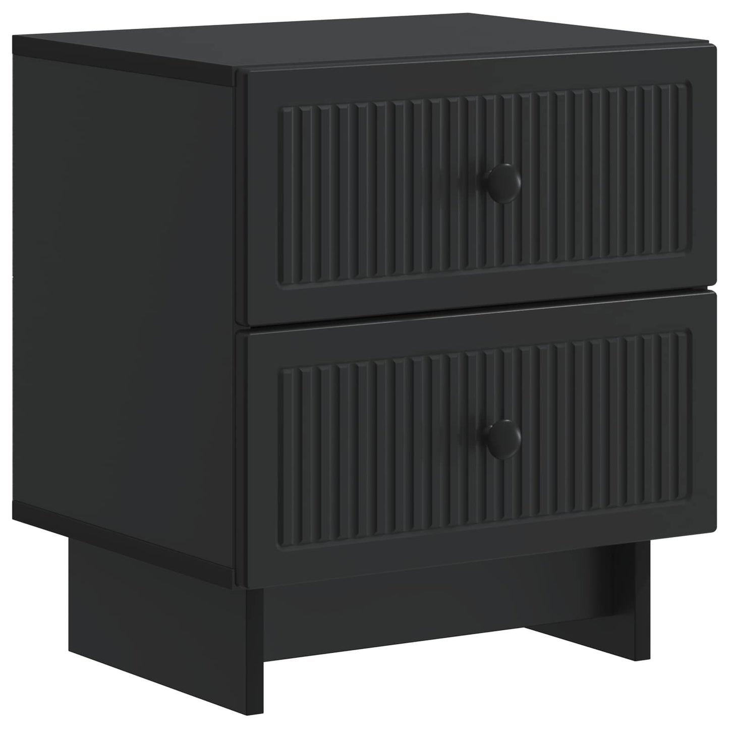 Bedside Cabinet Black 43 x 34.5 x 47.5 cm Engineered Wood