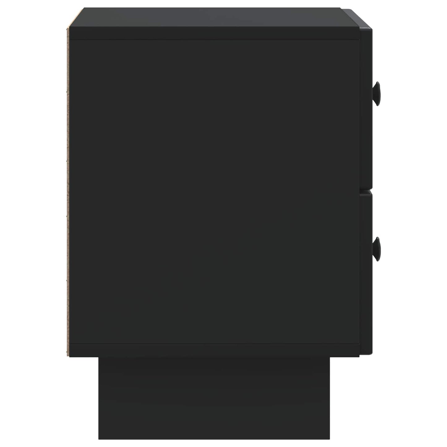 Bedside Cabinet Black 43 x 34.5 x 47.5 cm Engineered Wood