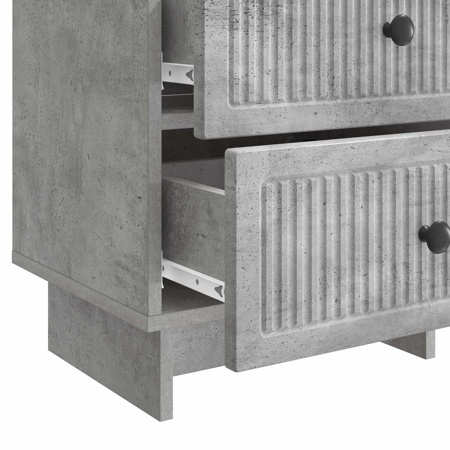 Bedside Cabinet with Drawer Concrete Grey 43 x 34.5 x 47.5 cm