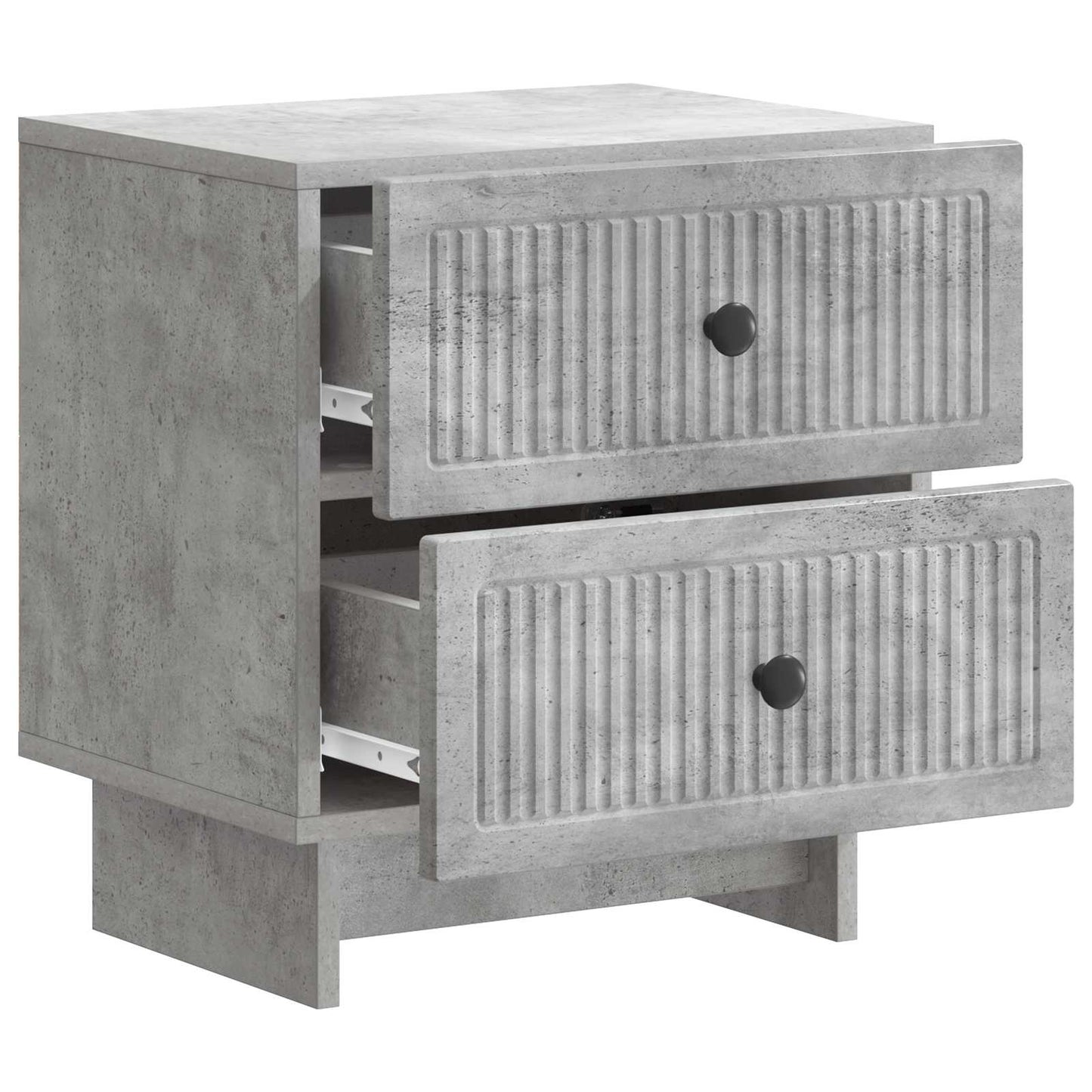 Bedside Cabinet with Drawer Concrete Grey 43 x 34.5 x 47.5 cm
