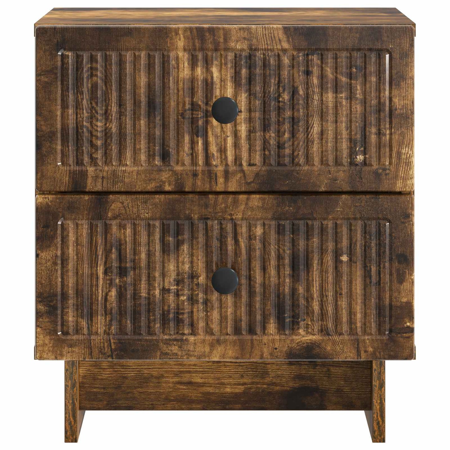 Bedside Cabinet Smoked Oak 43 x 34.5 x 47.5 cm Engineered Wood