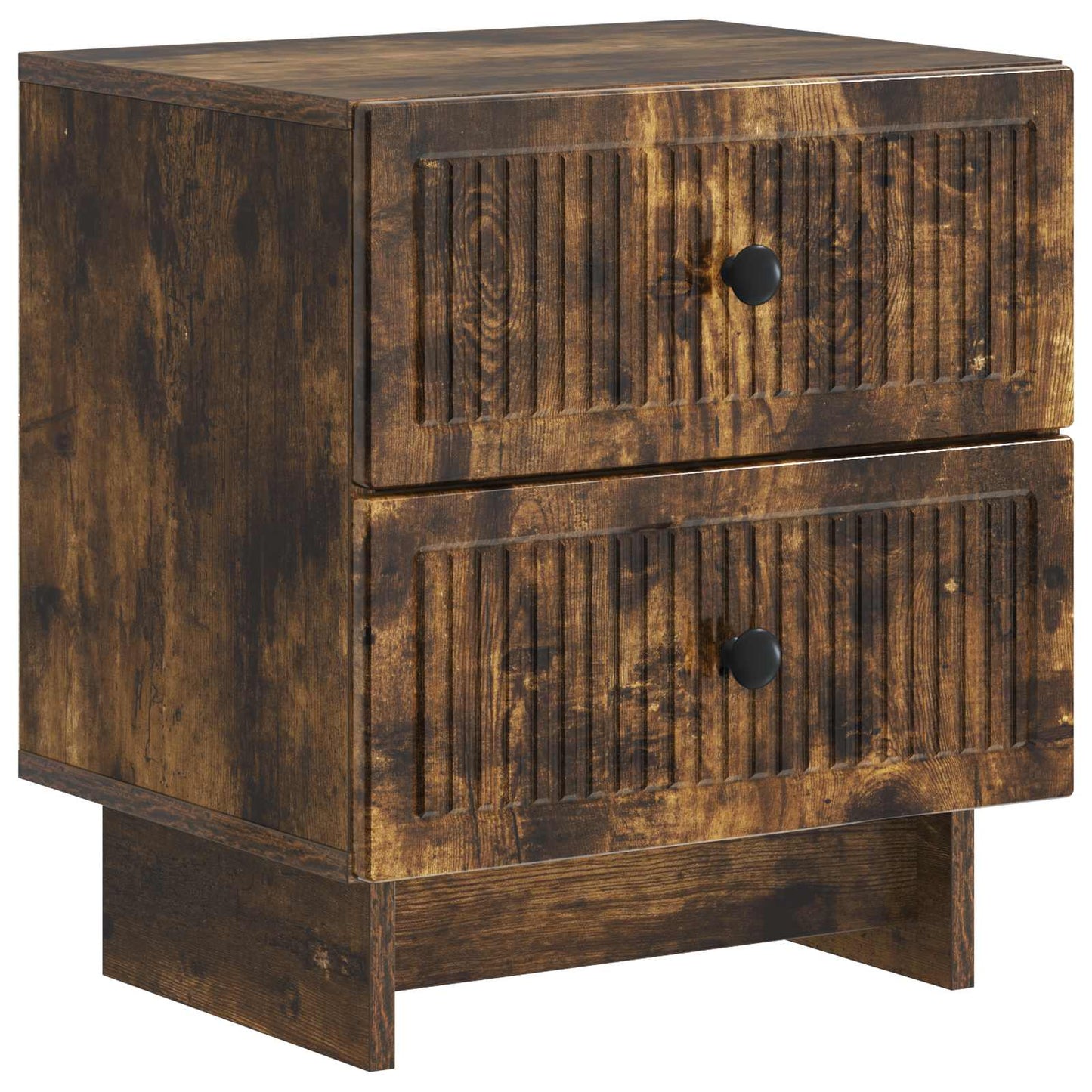 Bedside Cabinet 2 pcs Smoked Oak 43 x 34.5 x 47.5 cm