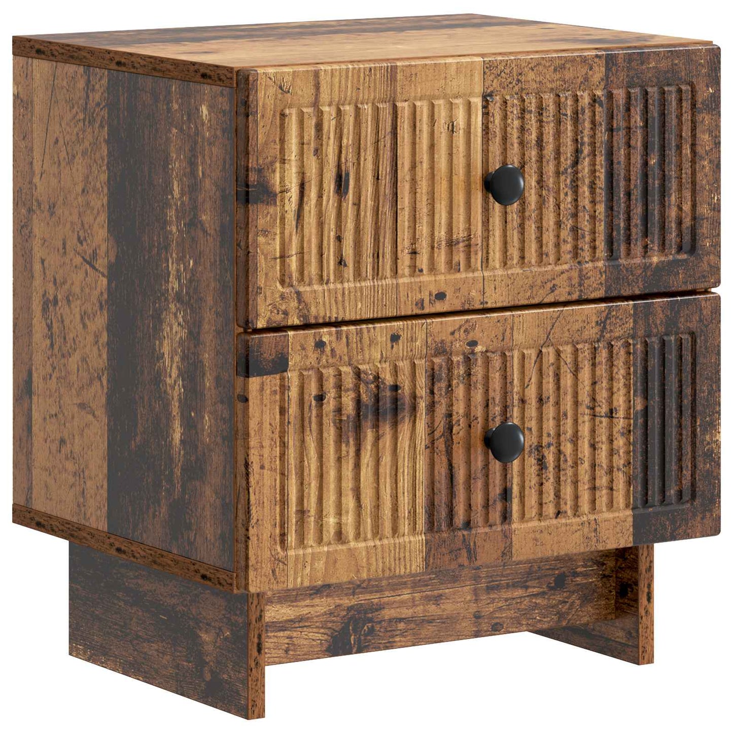 Bedside Cabinet with Drawer 2 pcs Old Wood 43 x 34.5 x 47.5 cm