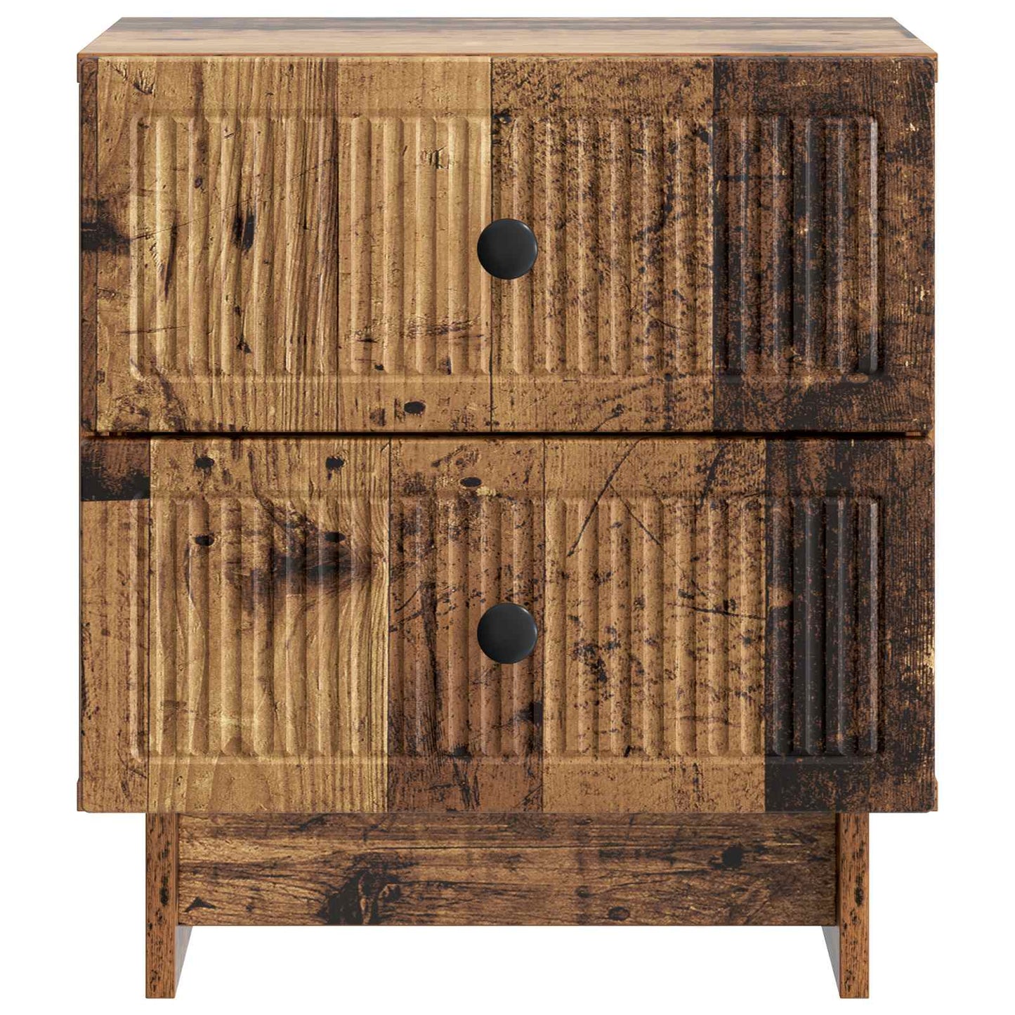 Bedside Cabinet with Drawer 2 pcs Old Wood 43 x 34.5 x 47.5 cm