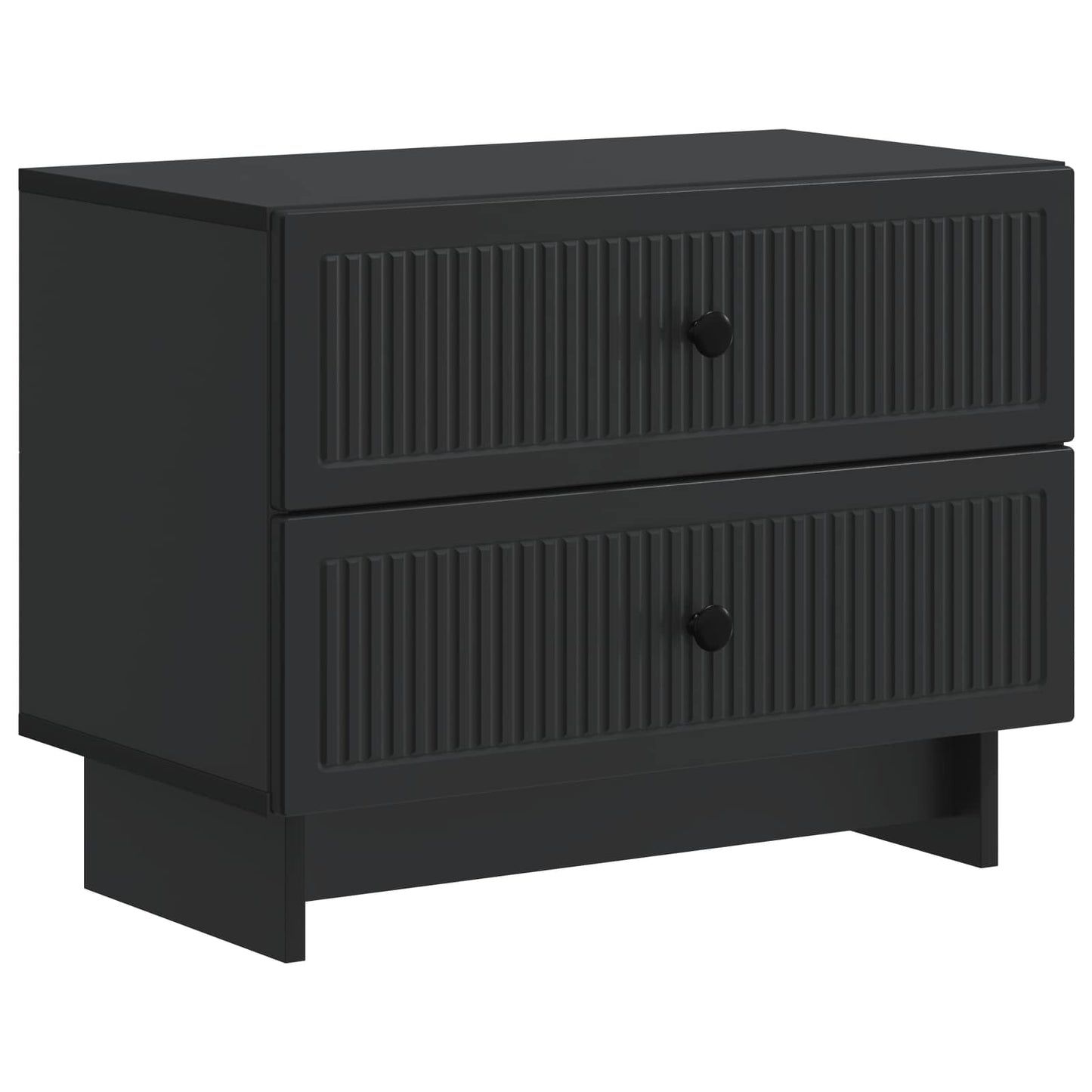 Bedside Cabinet Black 62 x 34.5 x 47.5 cm Engineered Wood
