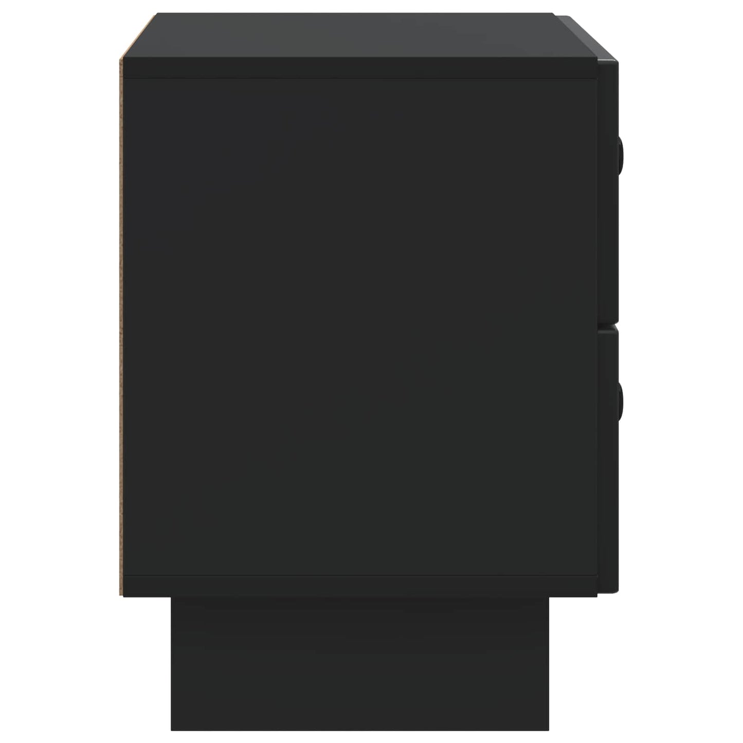 Bedside Cabinet Black 62 x 34.5 x 47.5 cm Engineered Wood