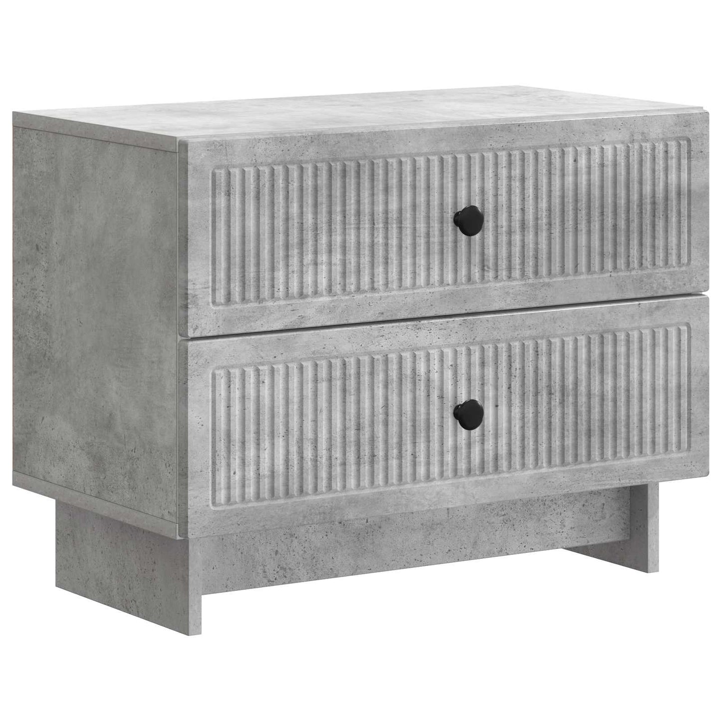 Bedside Cabinet with Drawer Concrete Grey 62 x 34.5 x 47.5 cm