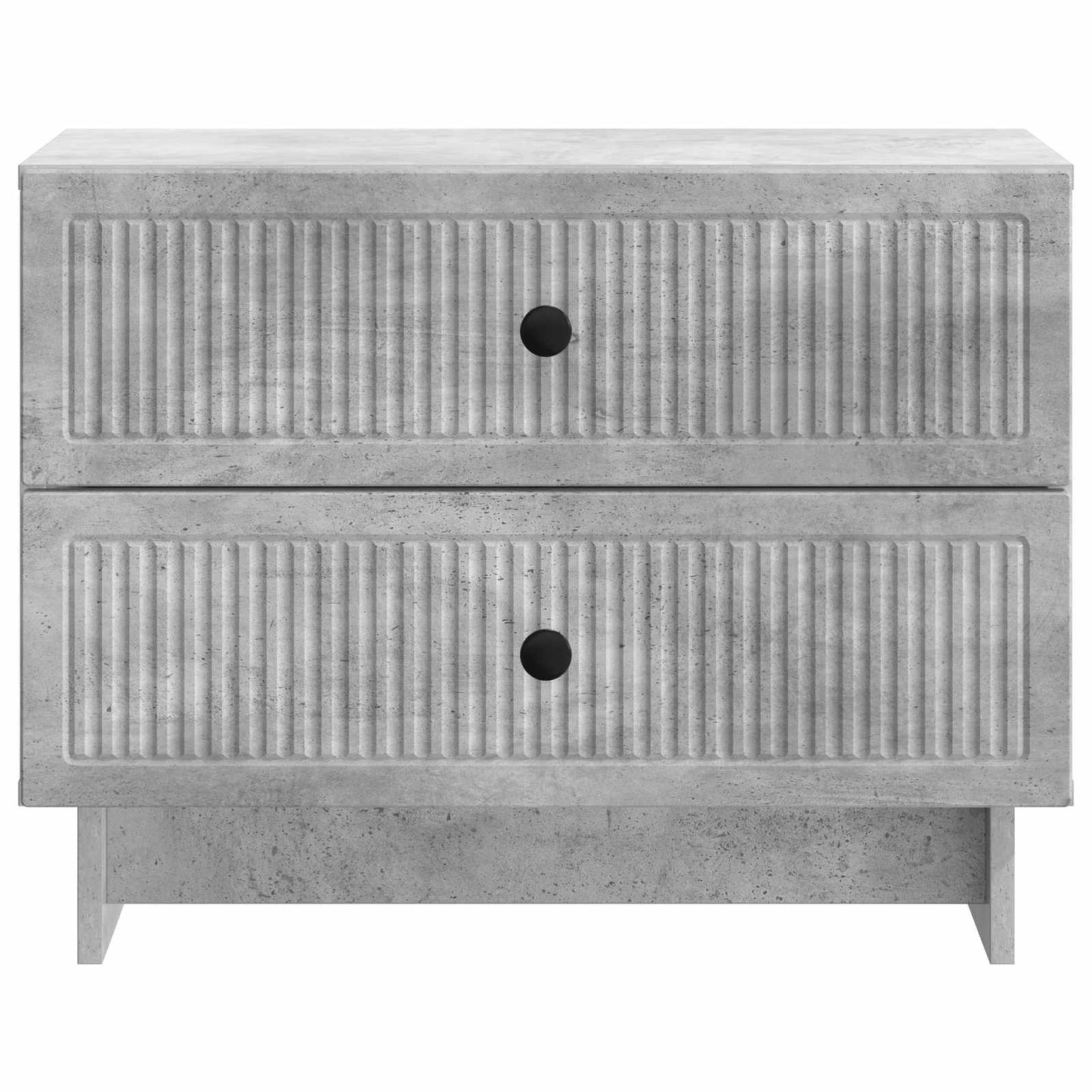 Bedside Cabinet with Drawer Concrete Grey 62 x 34.5 x 47.5 cm